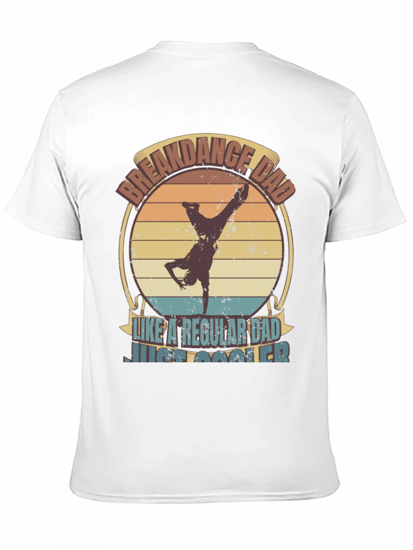 Black Breakdance Dad T-Shirt - Cool Father's Day Tee view 11
