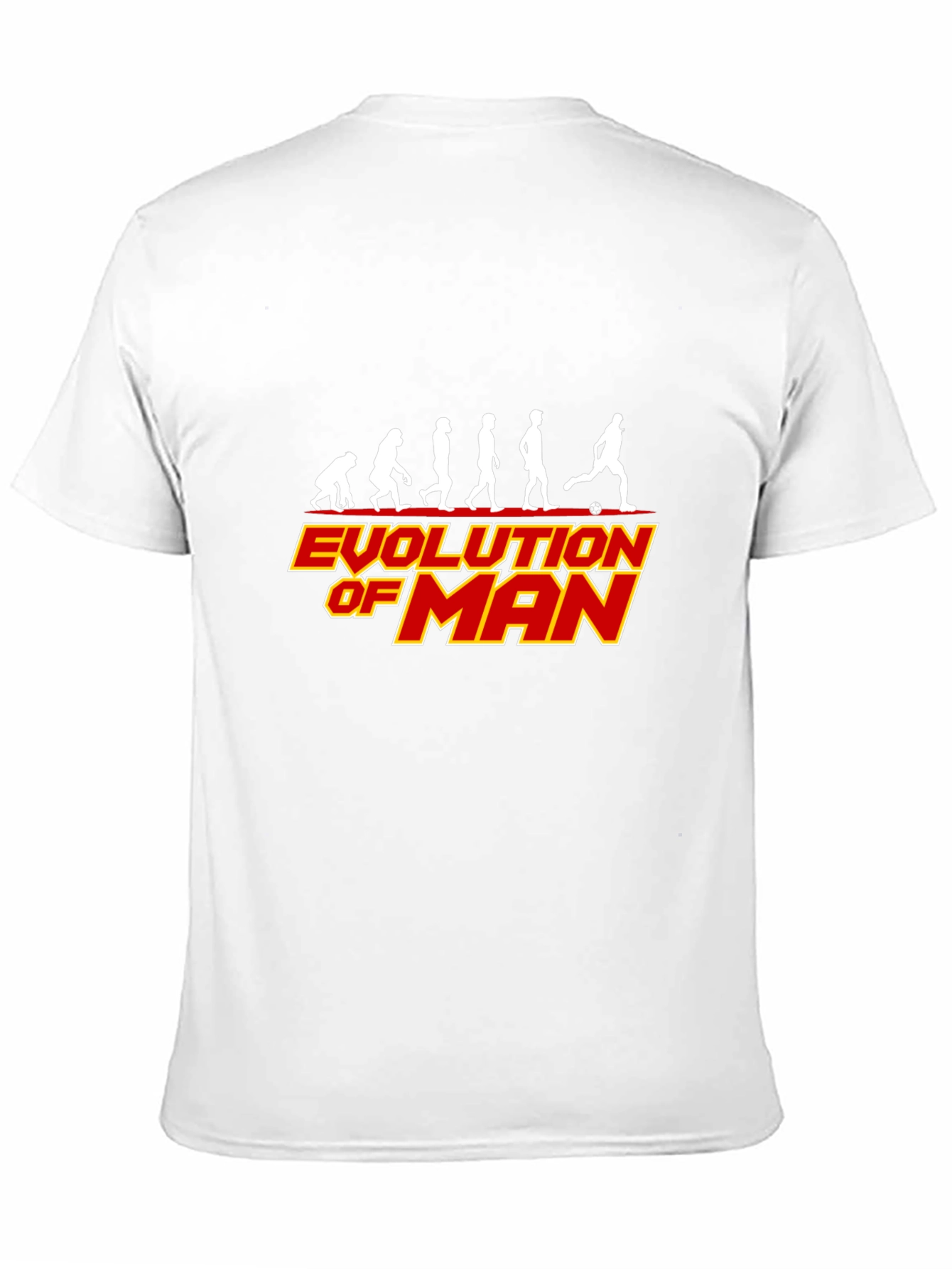 Black Evolution of Man Soccer Black T-Shirt view 11