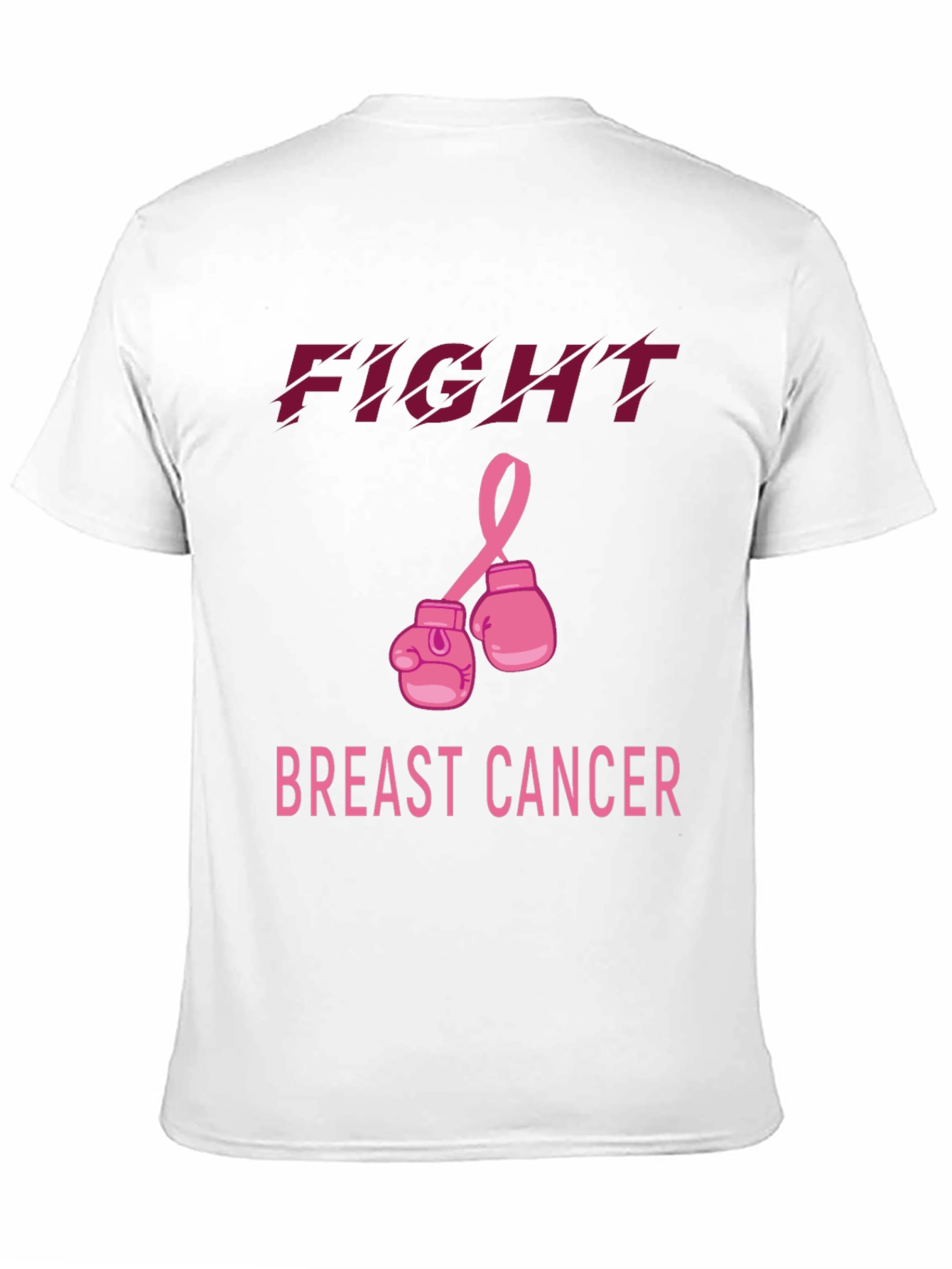 Black Fight Breast Cancer T-Shirt view 11