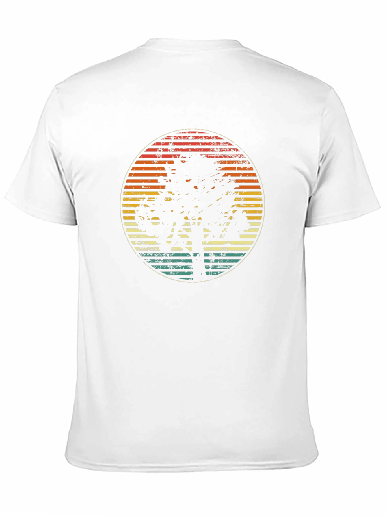 Black Retro Tree Silhouette Graphic Tee view 11