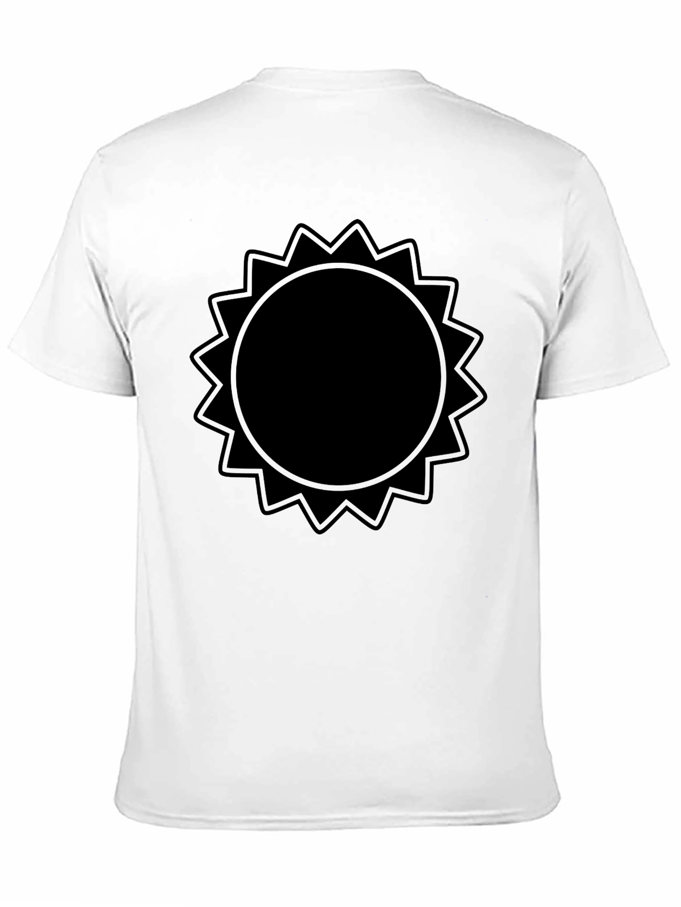 Black Black Sun Graphic Tee - Modern Casual Style view 11
