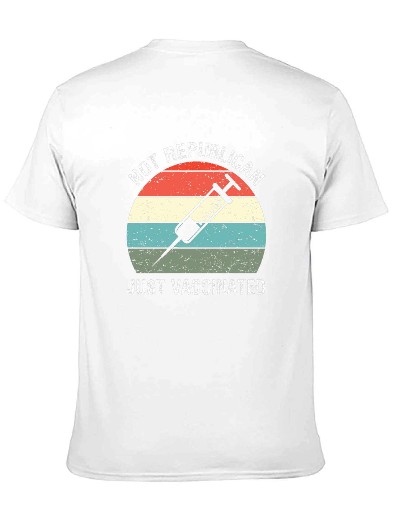 Black Not Republican, Just Vaccinated T-Shirt view 11