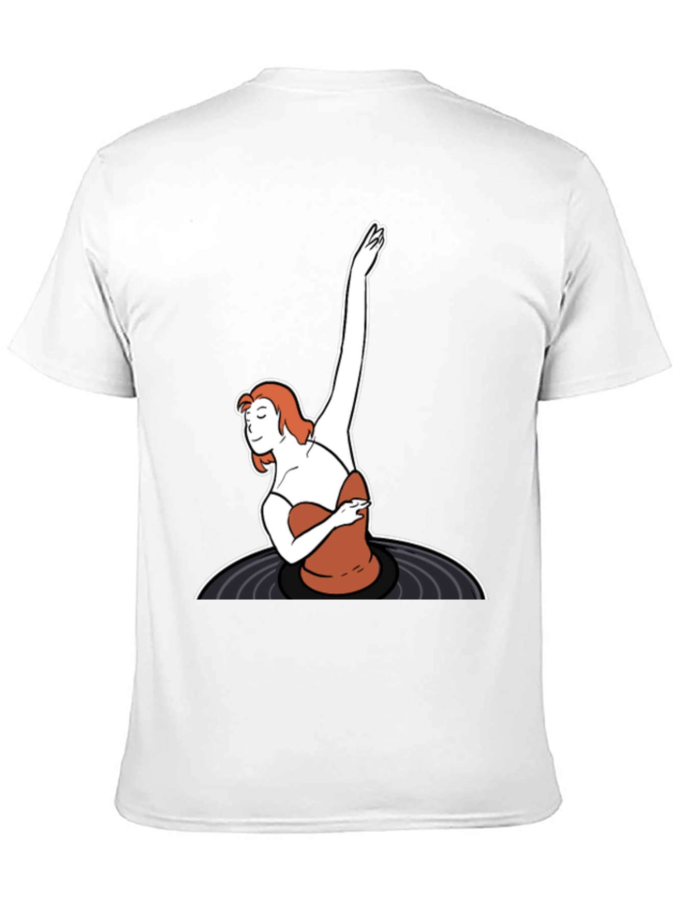 Black Retro Vinyl Dancer Graphic Tee - Black view 11