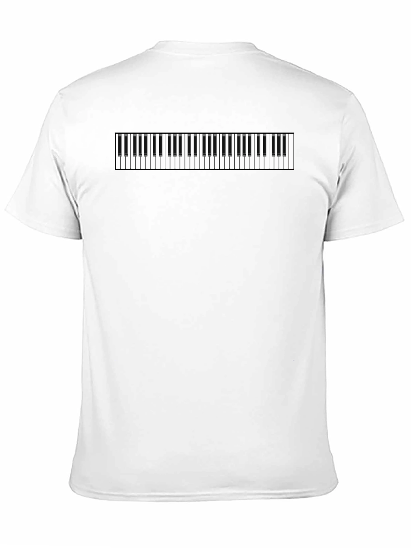Black Piano Keys Graphic Tee - Black Cotton Comfort view 11
