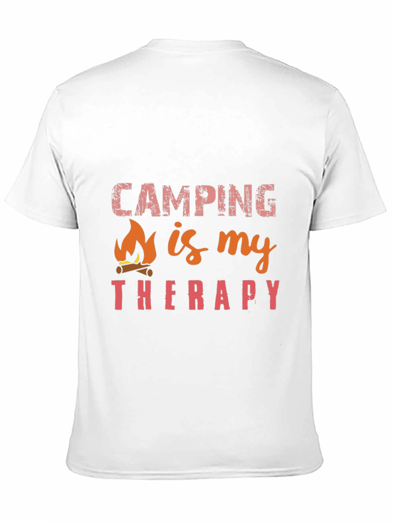 Black Camping is My Therapy Black T-Shirt view 11