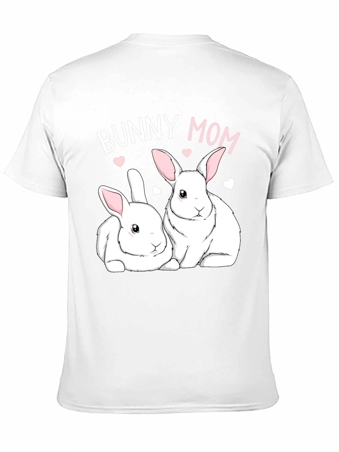 Black Bunny Mom T-Shirt - Cute Rabbit Graphic Tee view 11