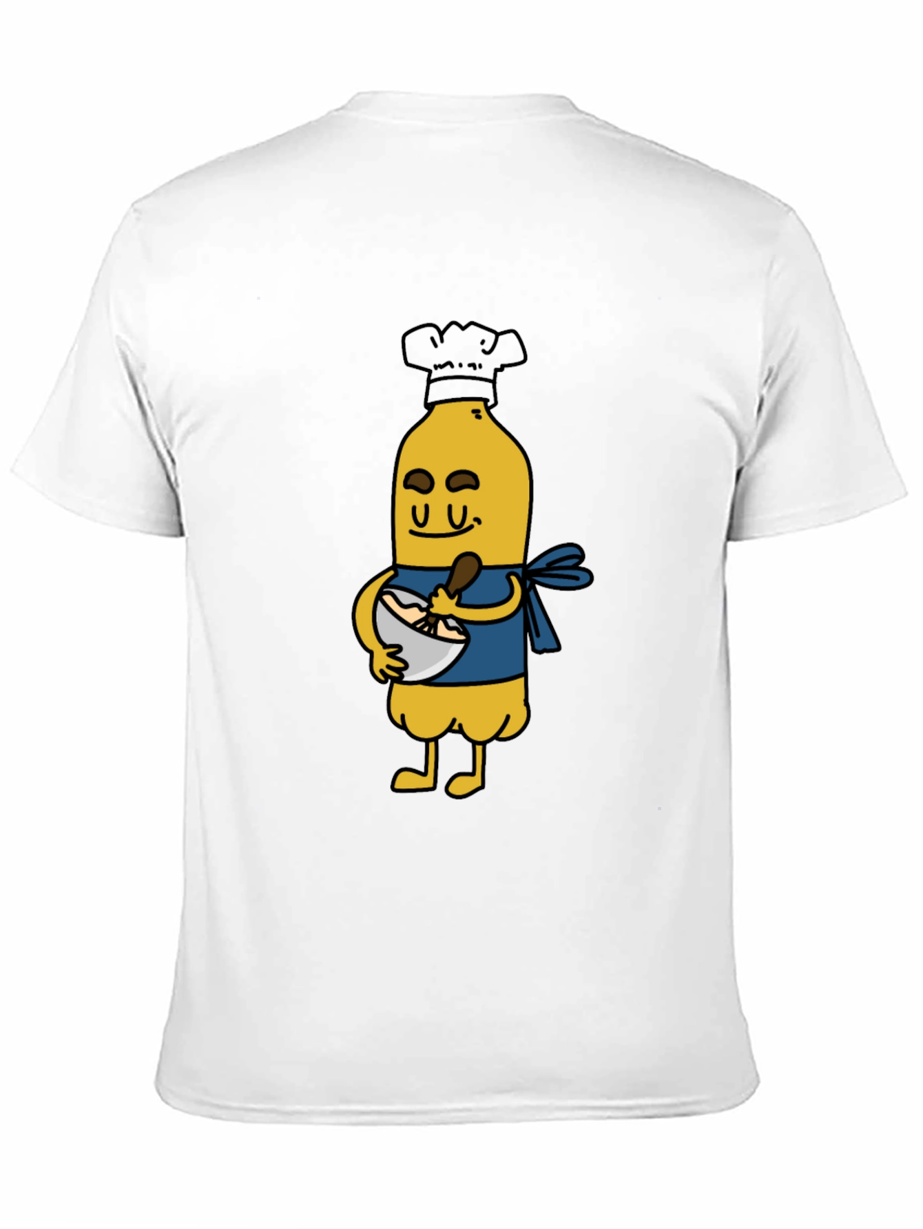 Black Chef Banana Cartoon Black T-Shirt view 11