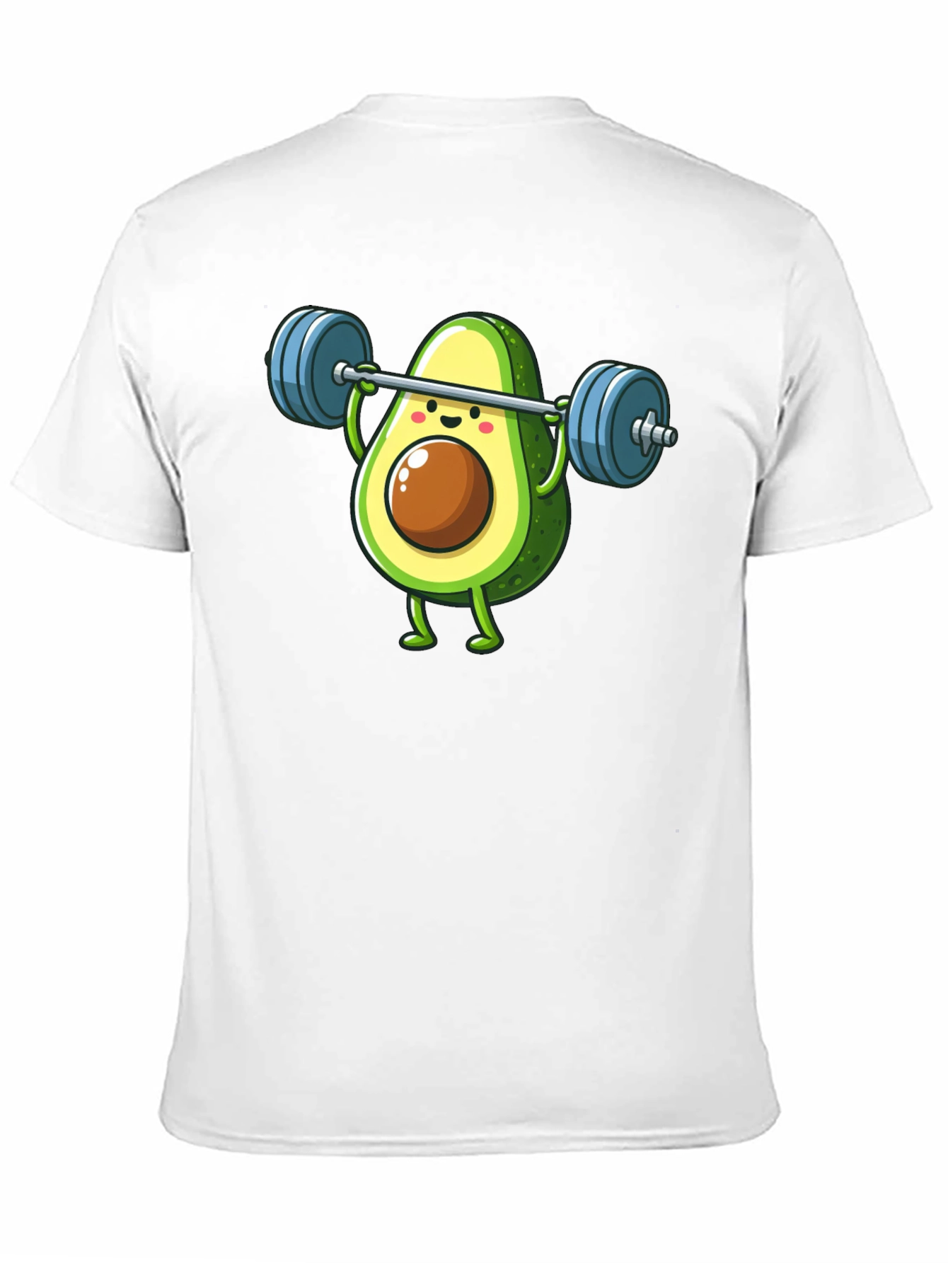 Black Avocado Lifting Barbell Funny Workout T-Shirt view 11