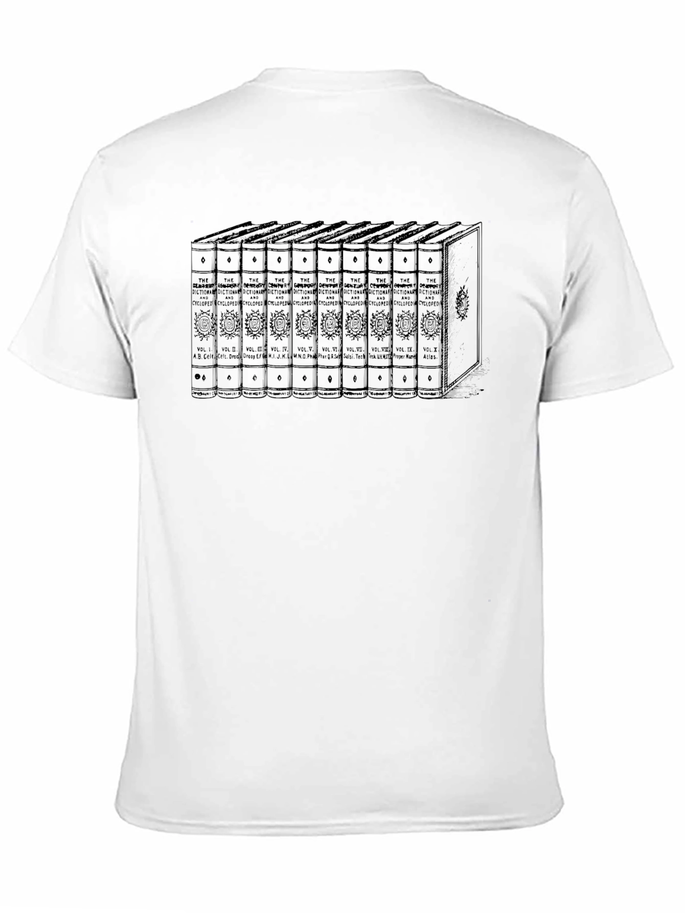 Black Book Shelf T-Shirt - Literary Style view 11