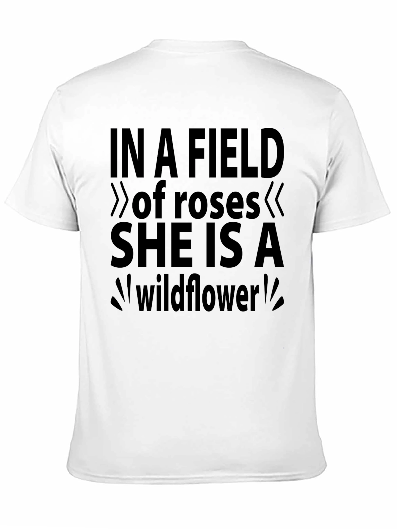 Black Wildflower Graphic Tee - Soft Cotton Blend view 11