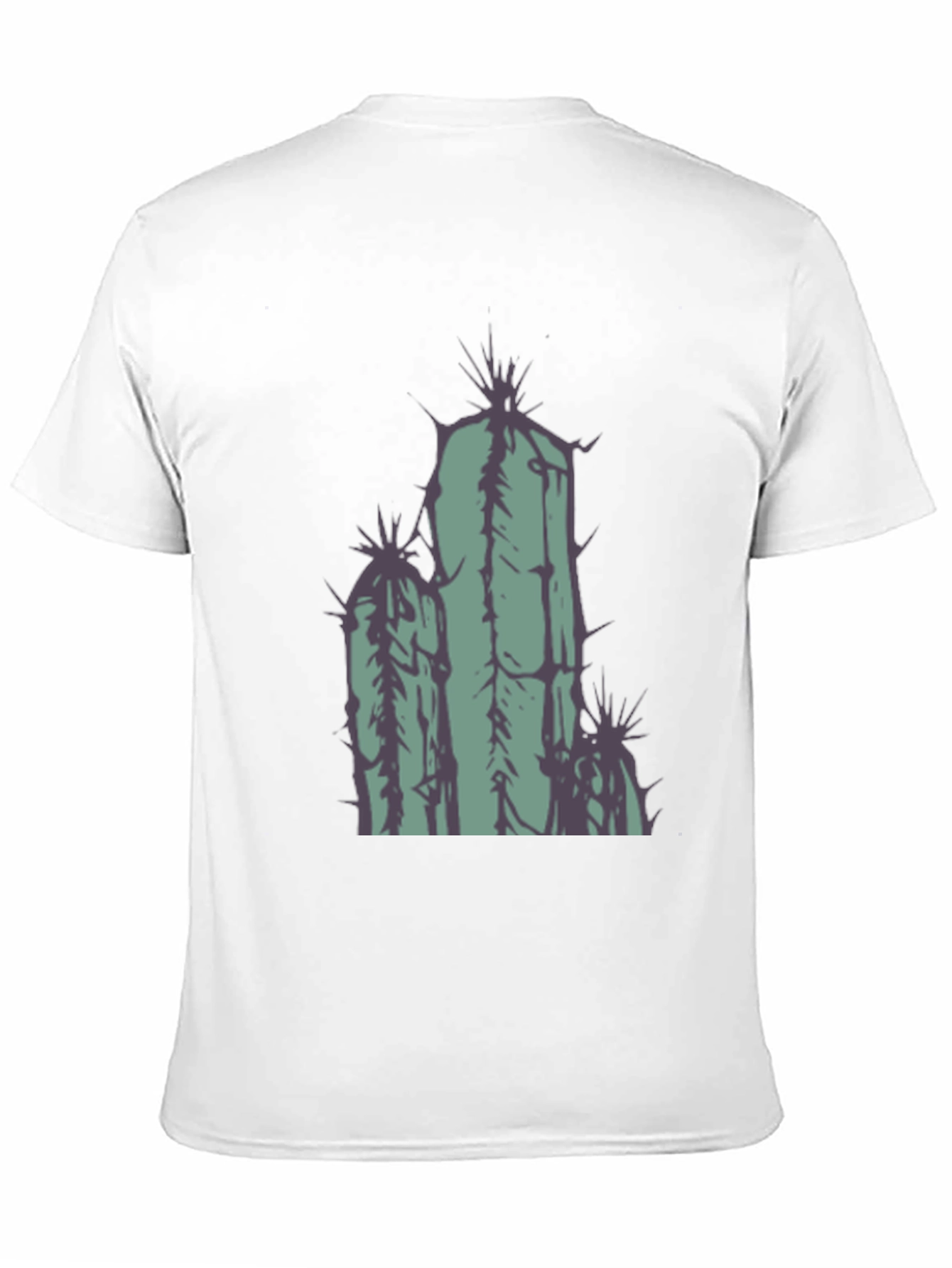 Black Cactus Graphic Tee - Black Cotton T-Shirt view 11