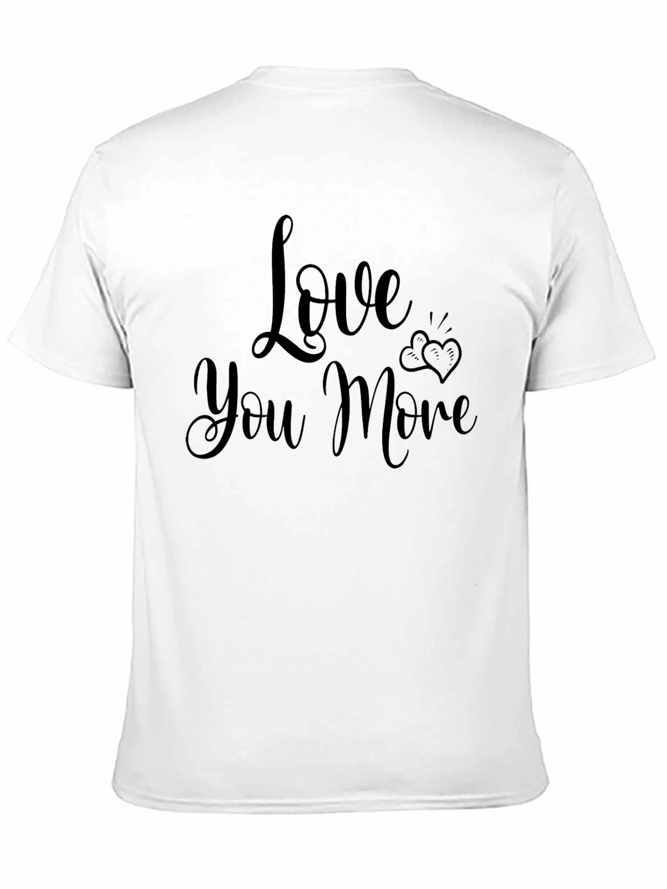 Black Love You More Black Graphic Tee view 11