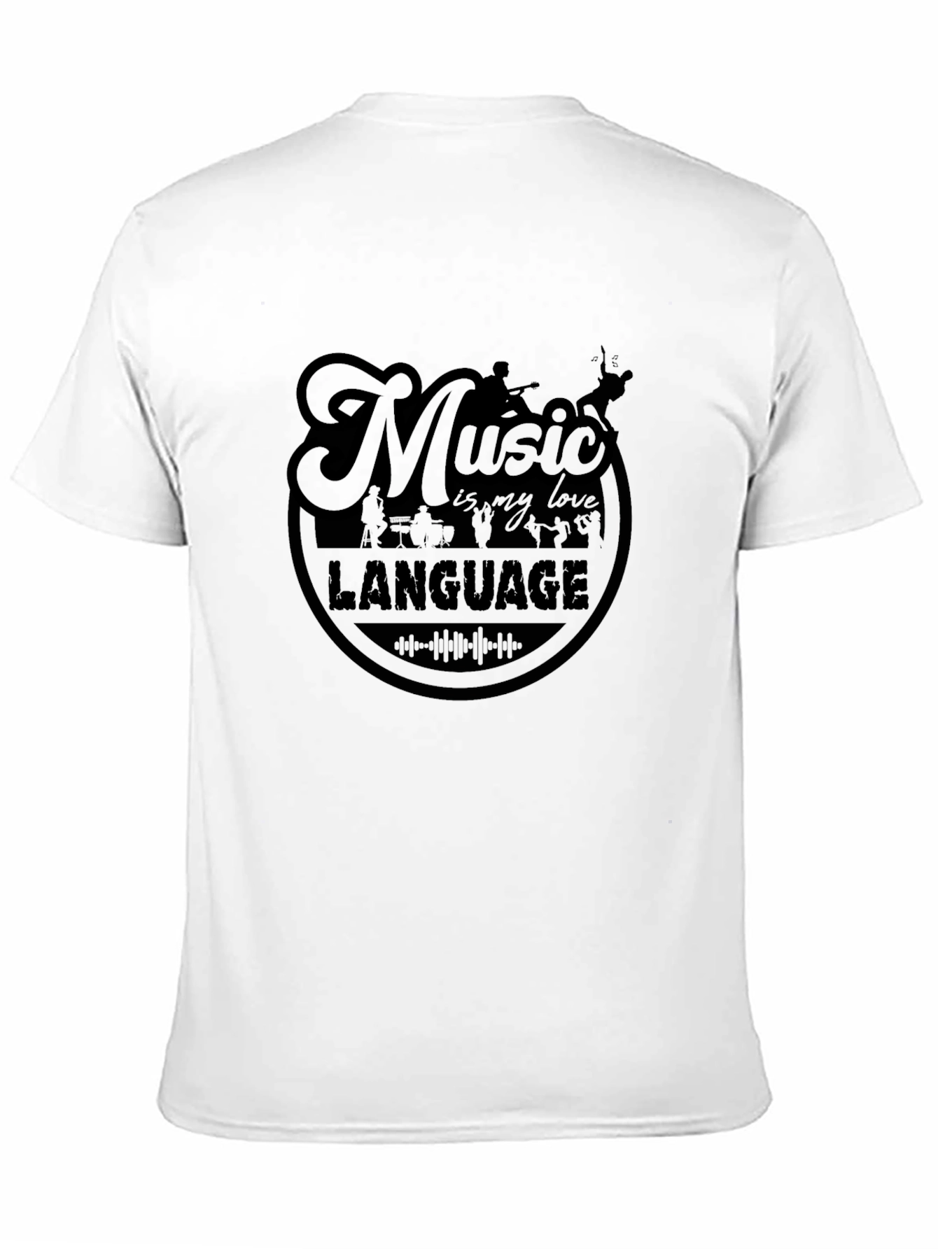 Black Music is My Love Language Graphic Tee - Black view 11