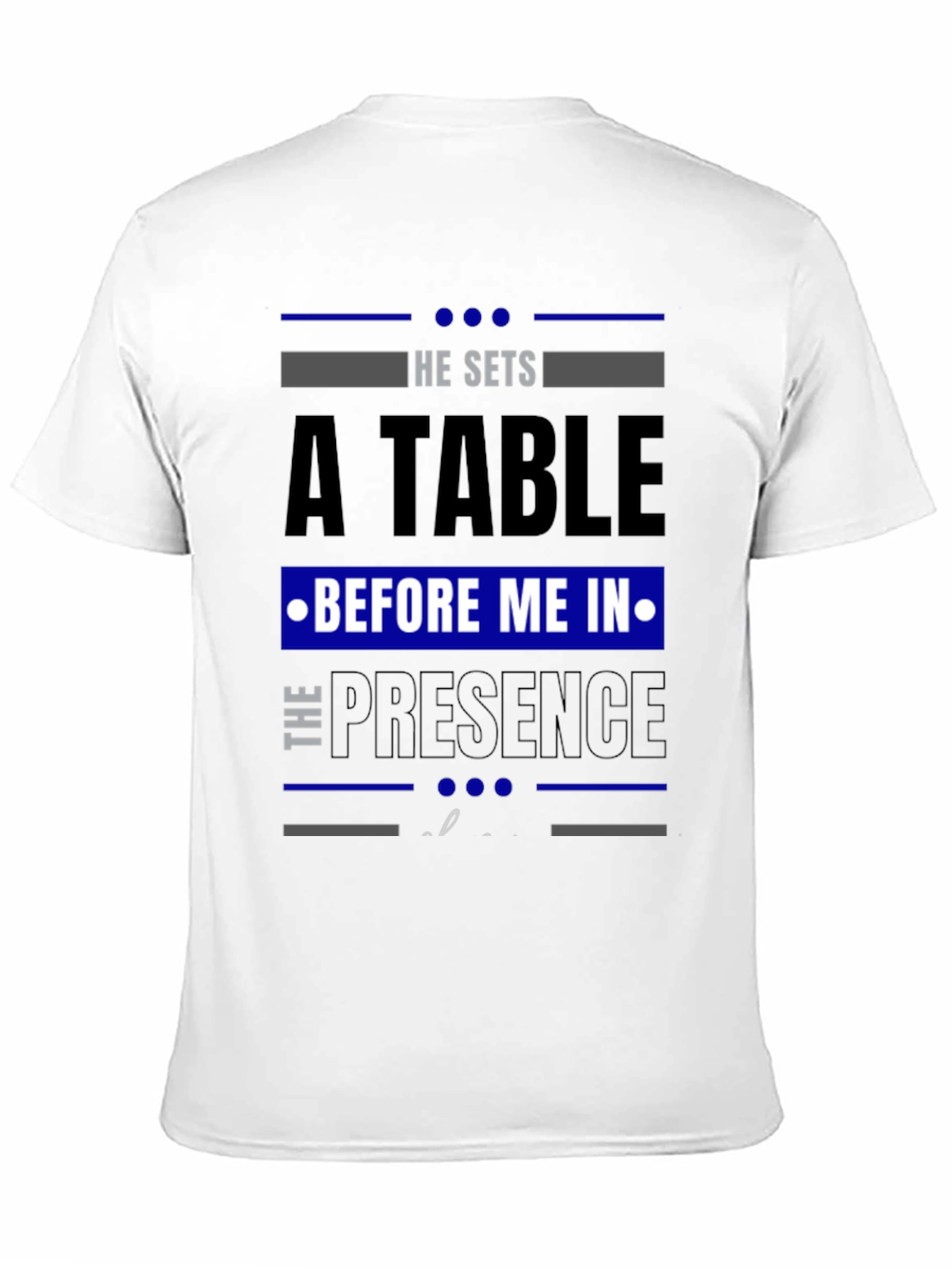 Black He Sets A Table Graphic Tee - Black Crew Neck view 11