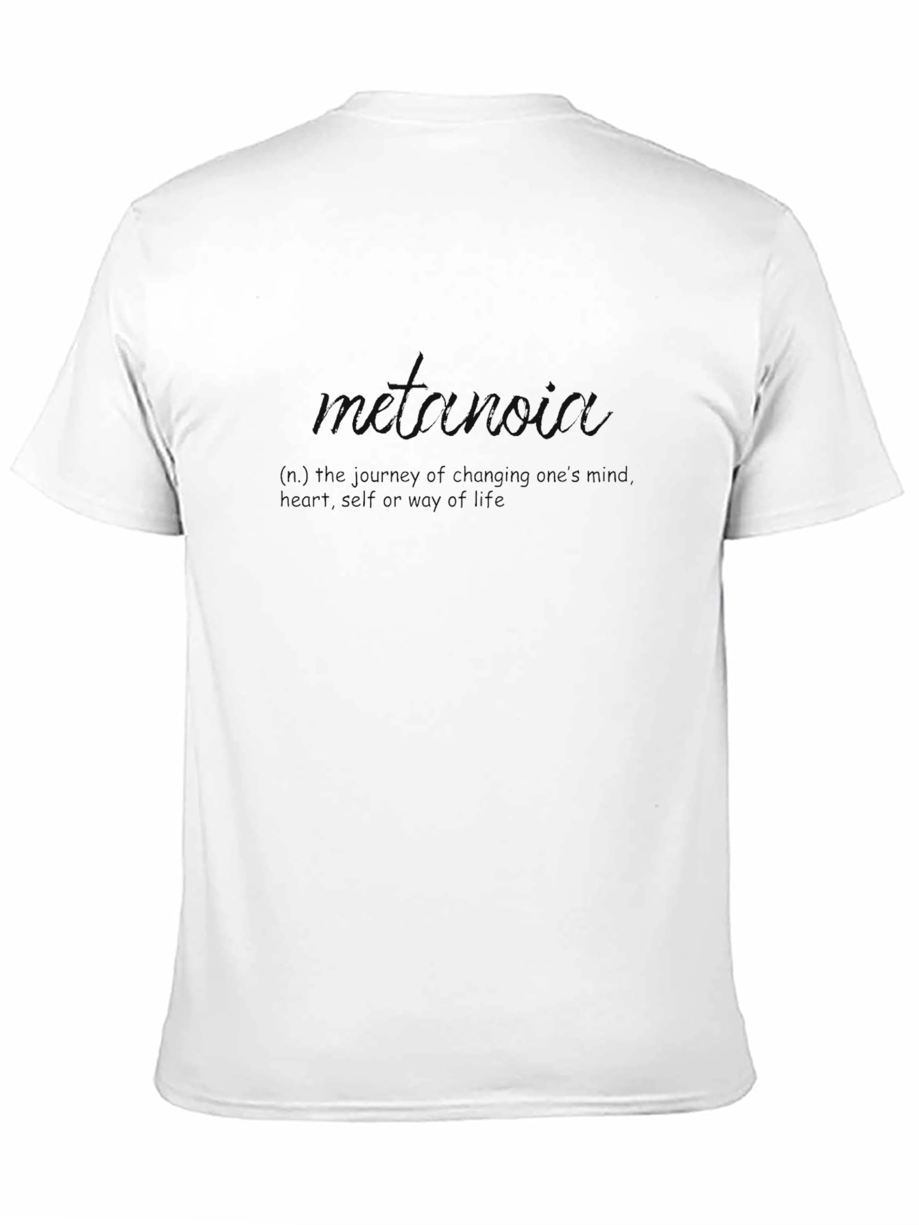 Black Men's Metanoia Graphic Print Black Tee view 11