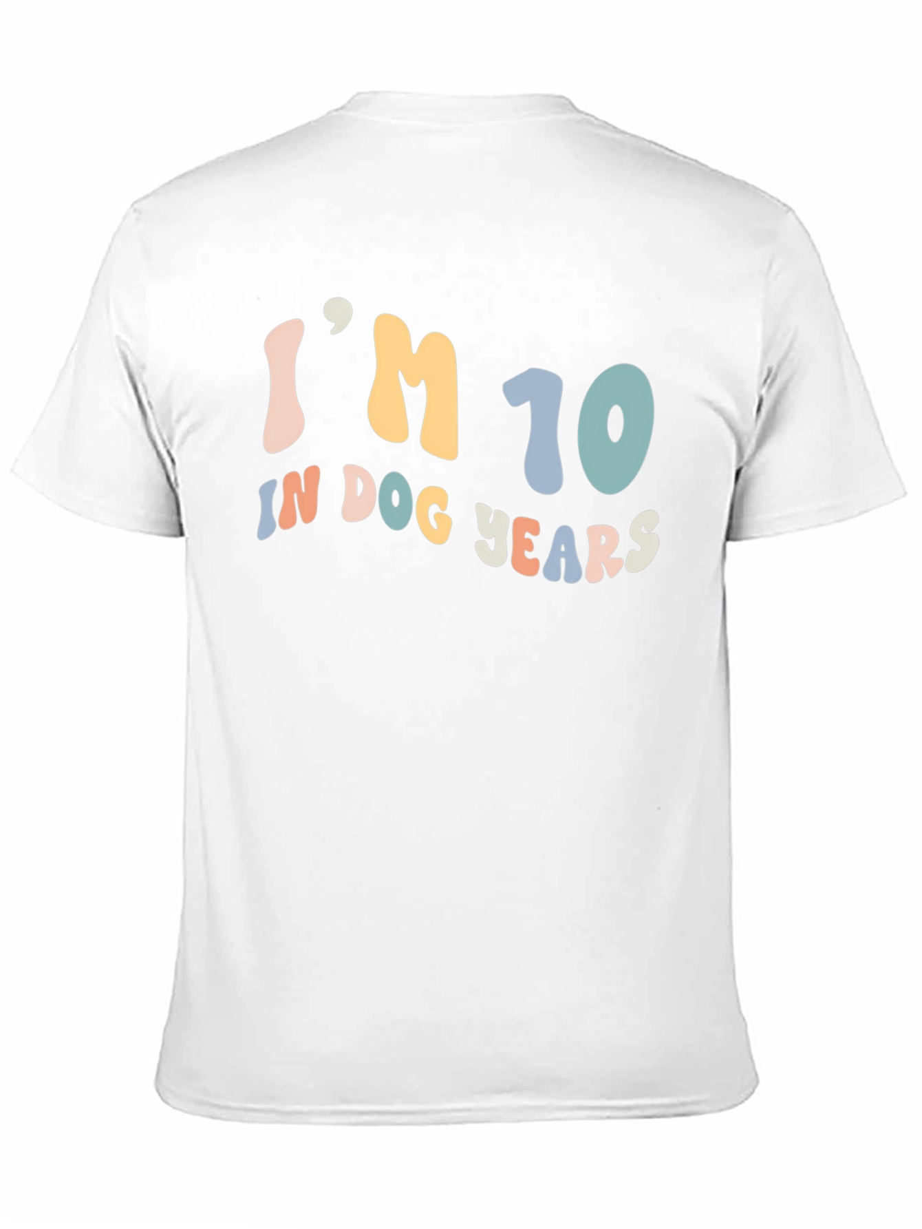 Black I'm 10 In Dog Years Graphic T-Shirt view 11