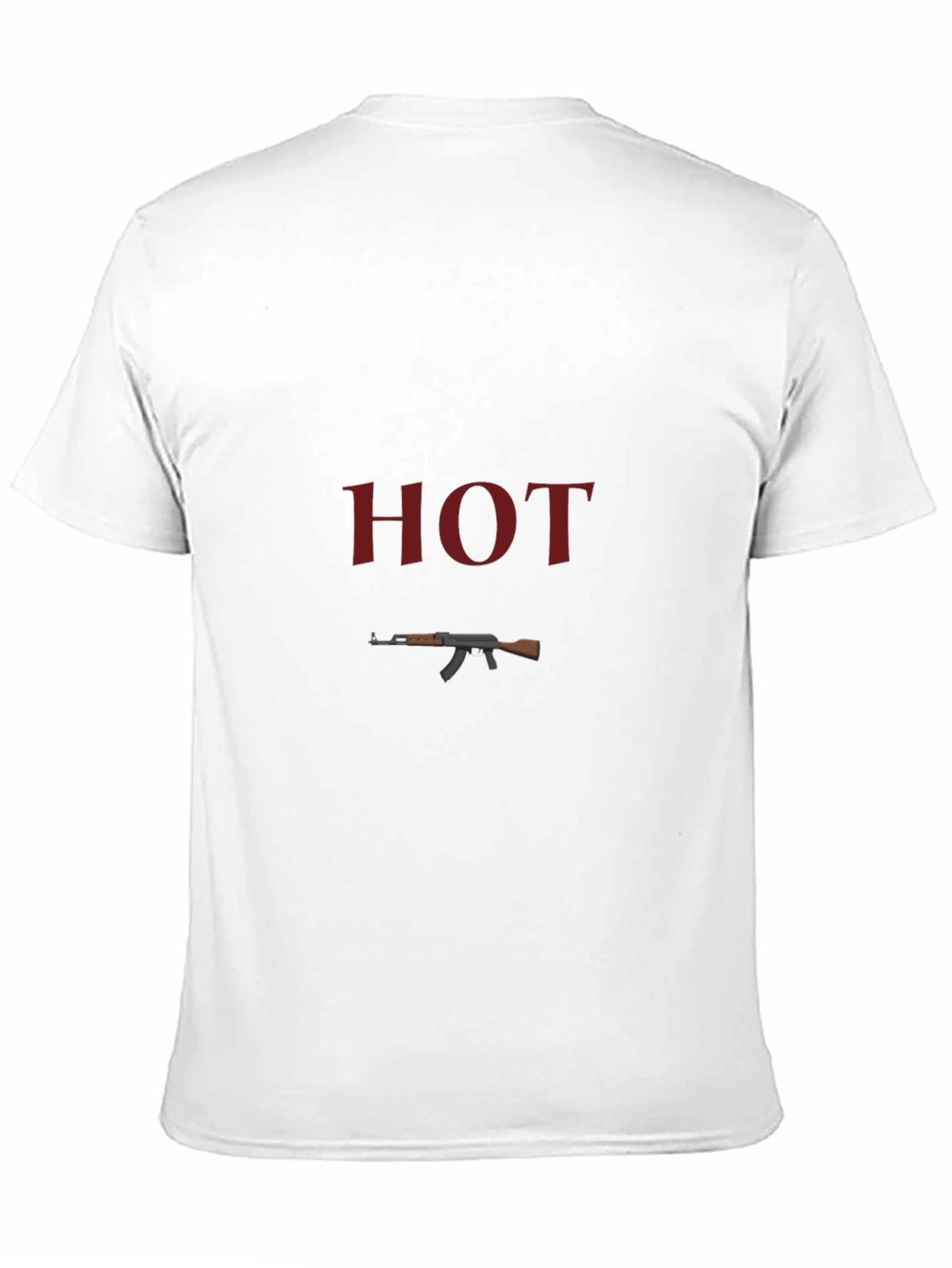 Black Hot AK-47 Graphic T-Shirt - Black Crew Neck view 11
