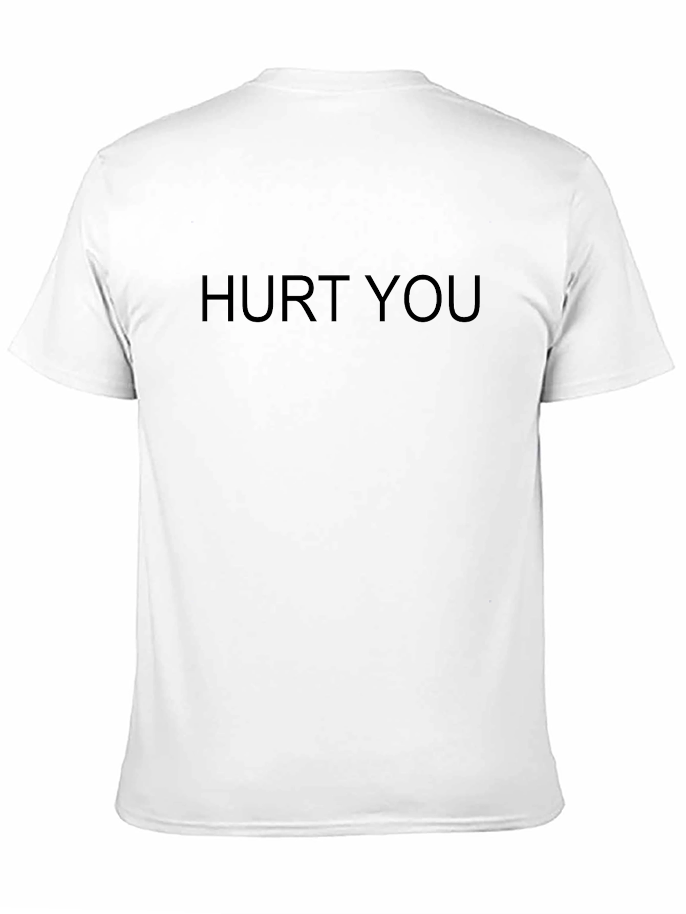 Black Hurt You Graphic Tee - Black Cotton T-Shirt view 11
