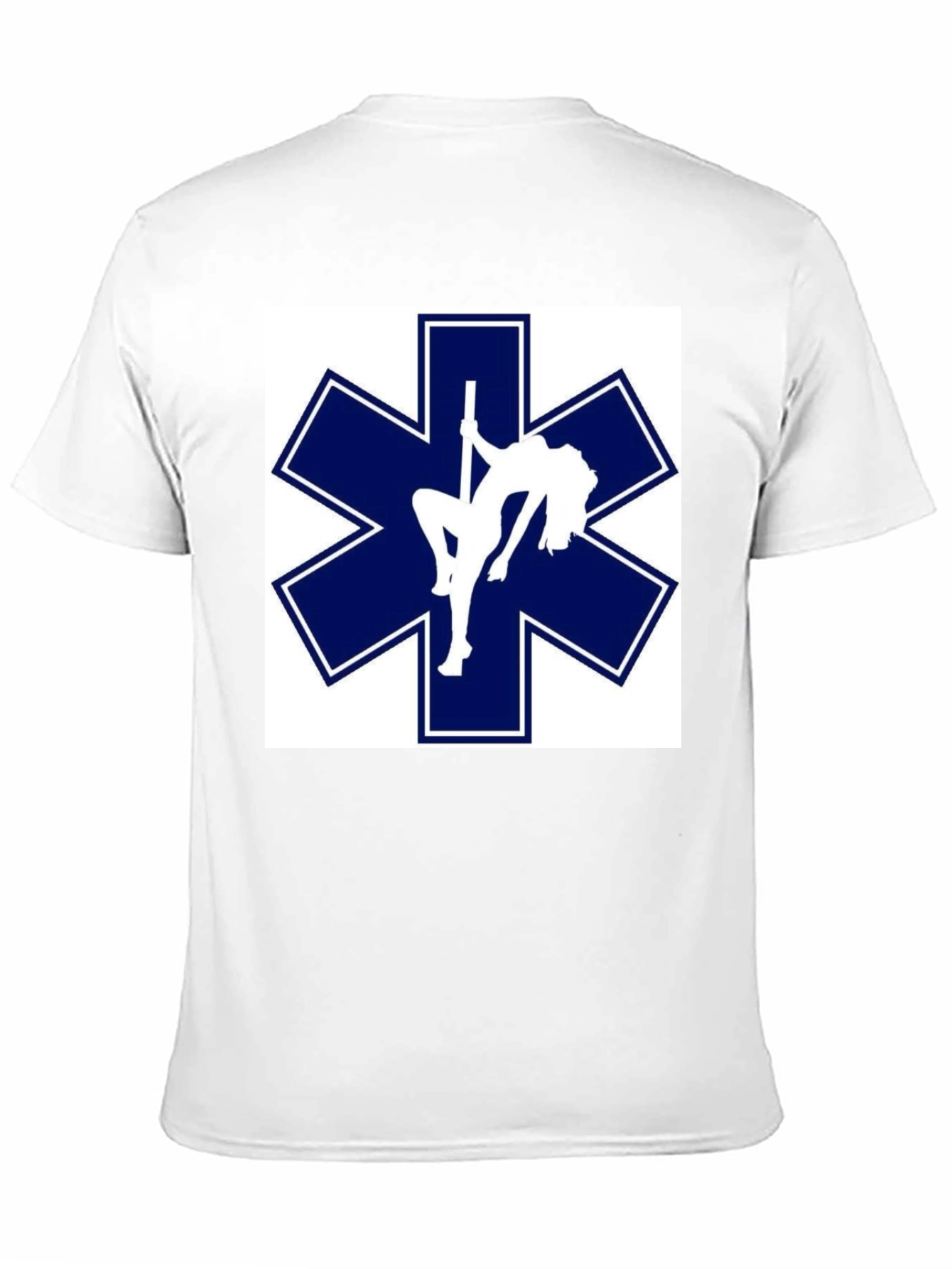 Black Star of Life Pole Dancer T-Shirt Funny EMT EMS Paramedic Tee view 11