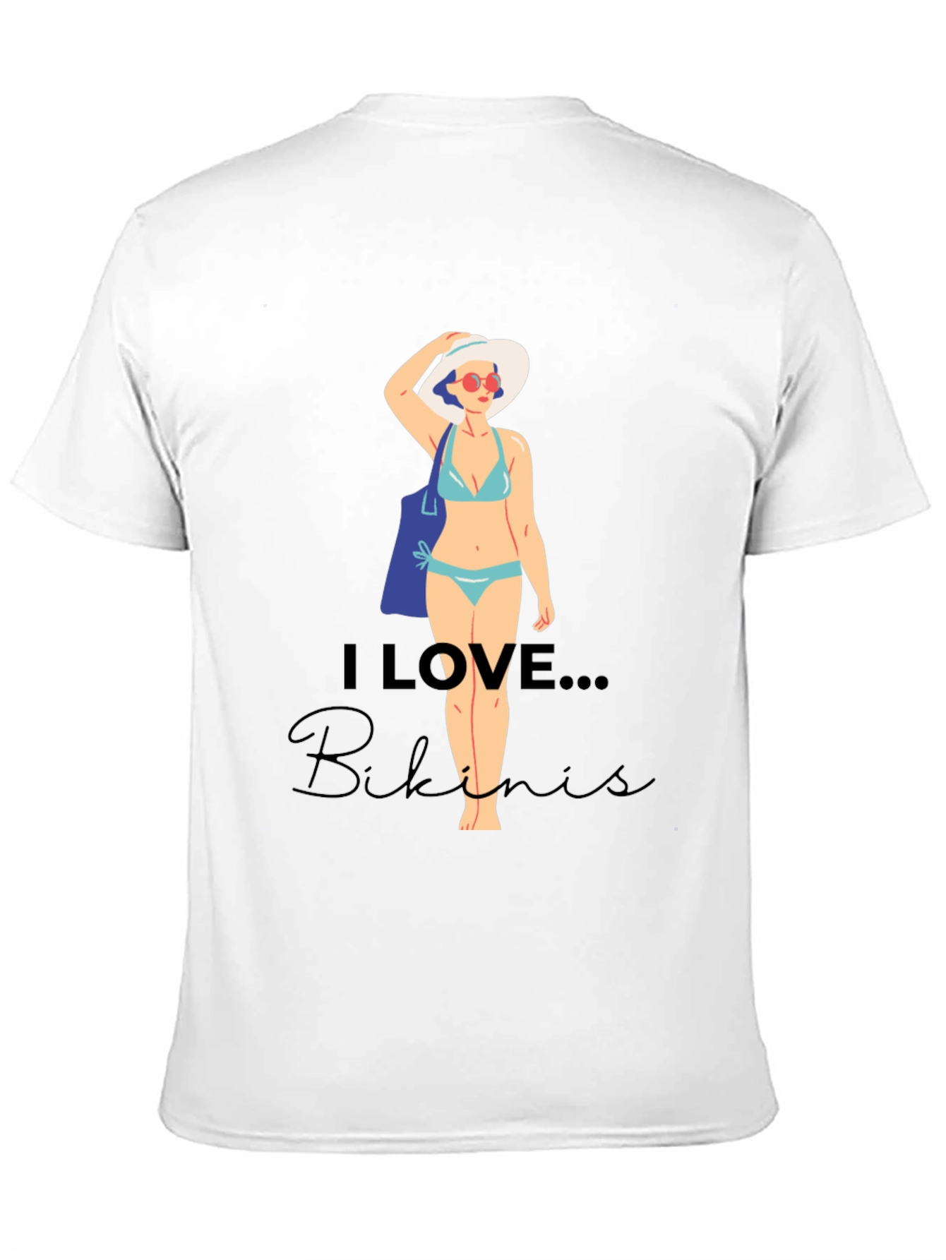 Black I Love Bikinis Graphic Tee - Casual Summer Style view 11