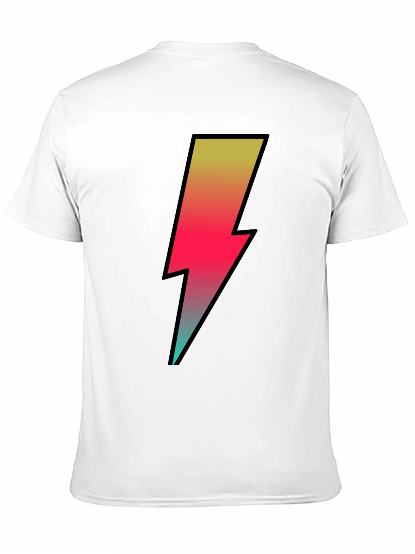Black Lightning Bolt Graphic Tee - Black view 11