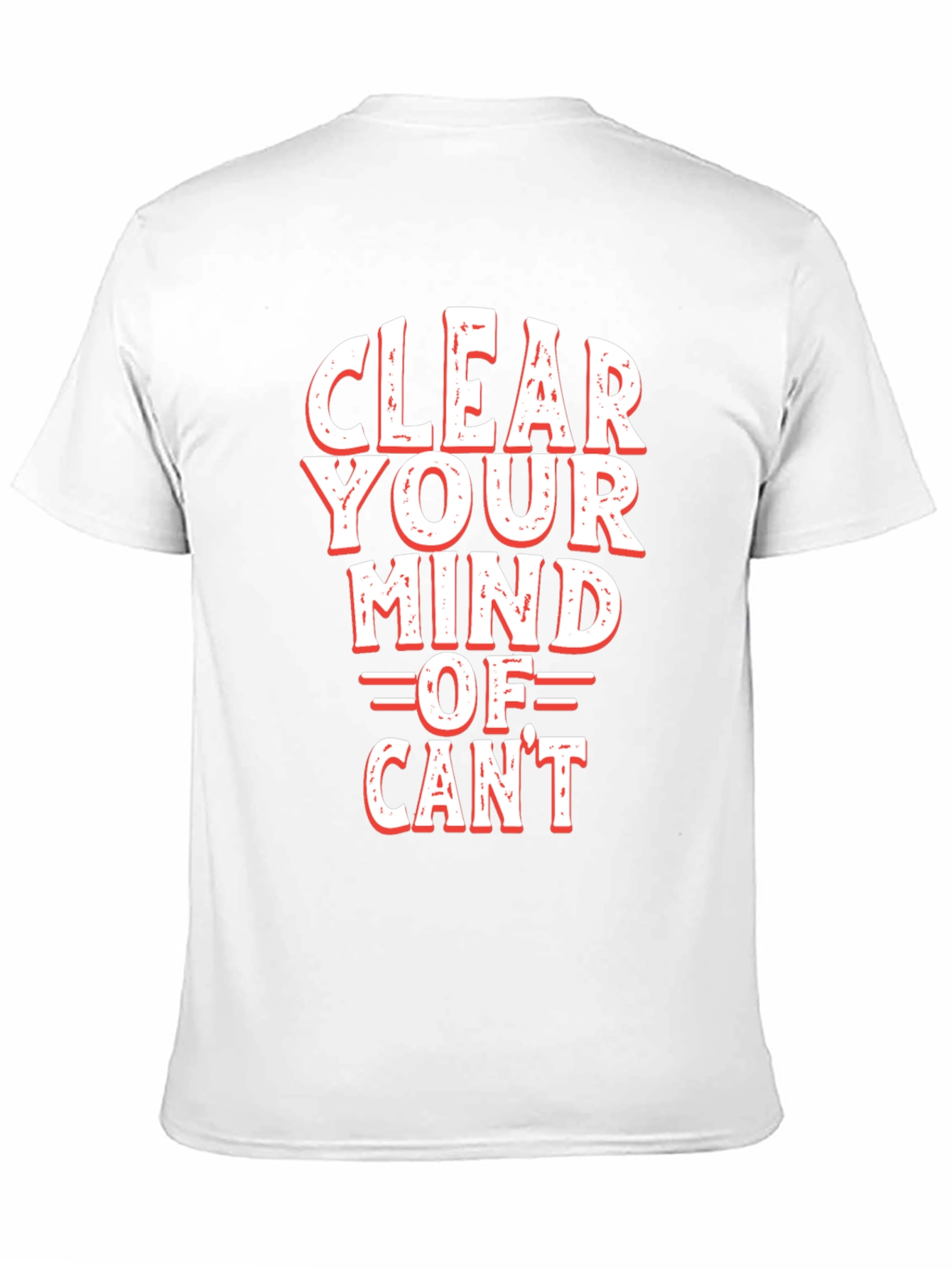 Black Motivational 'Clear Your Mind Of Can't' Graphic Tee view 11