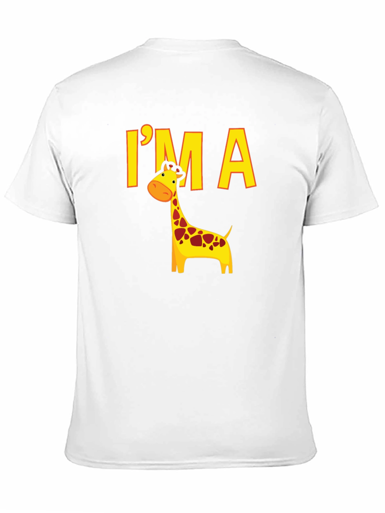 Black I'm a Giraffe Black T-Shirt view 11