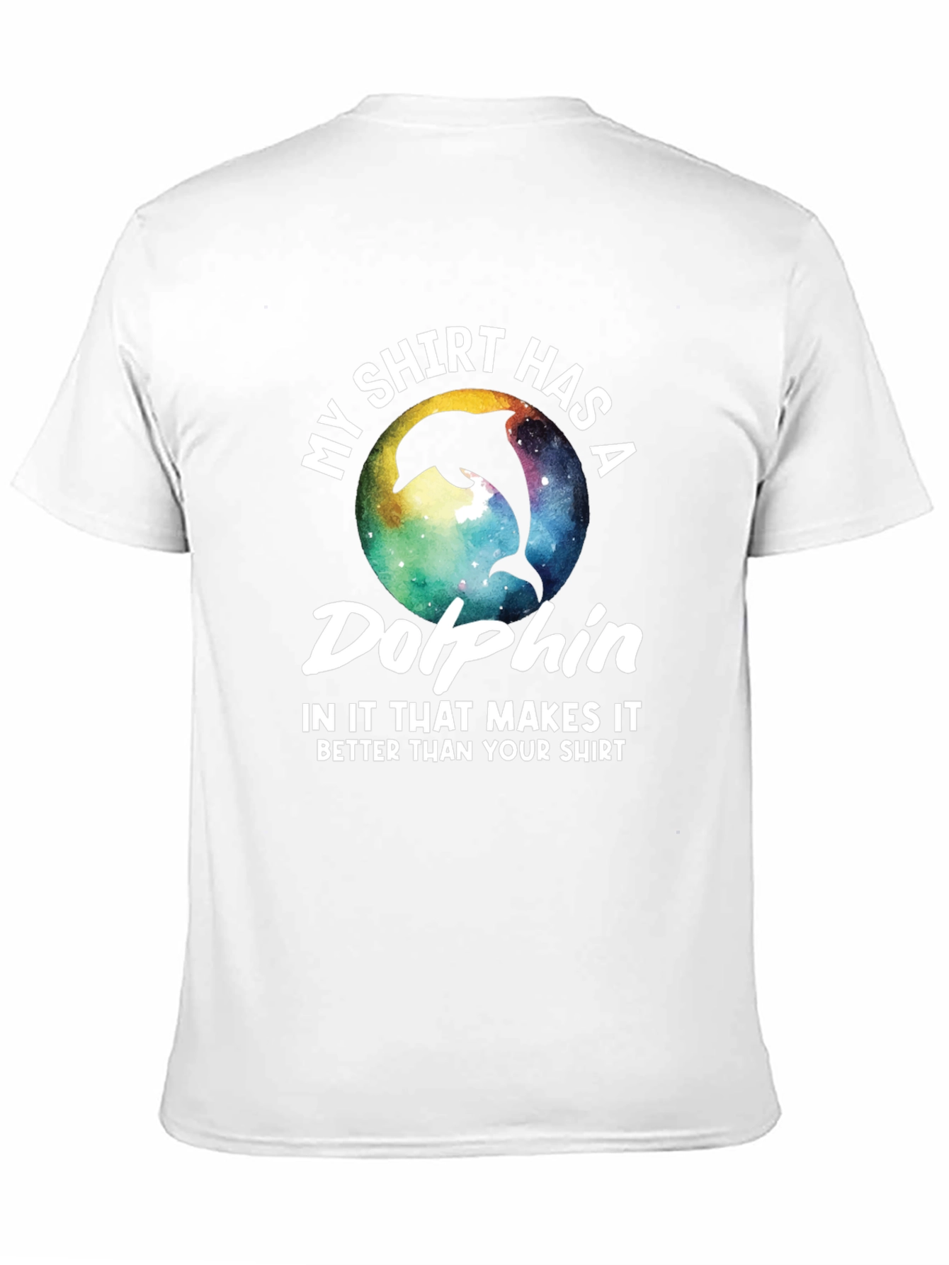 Black Dolphin T-Shirt: My Shirt Has A Dolphin view 11