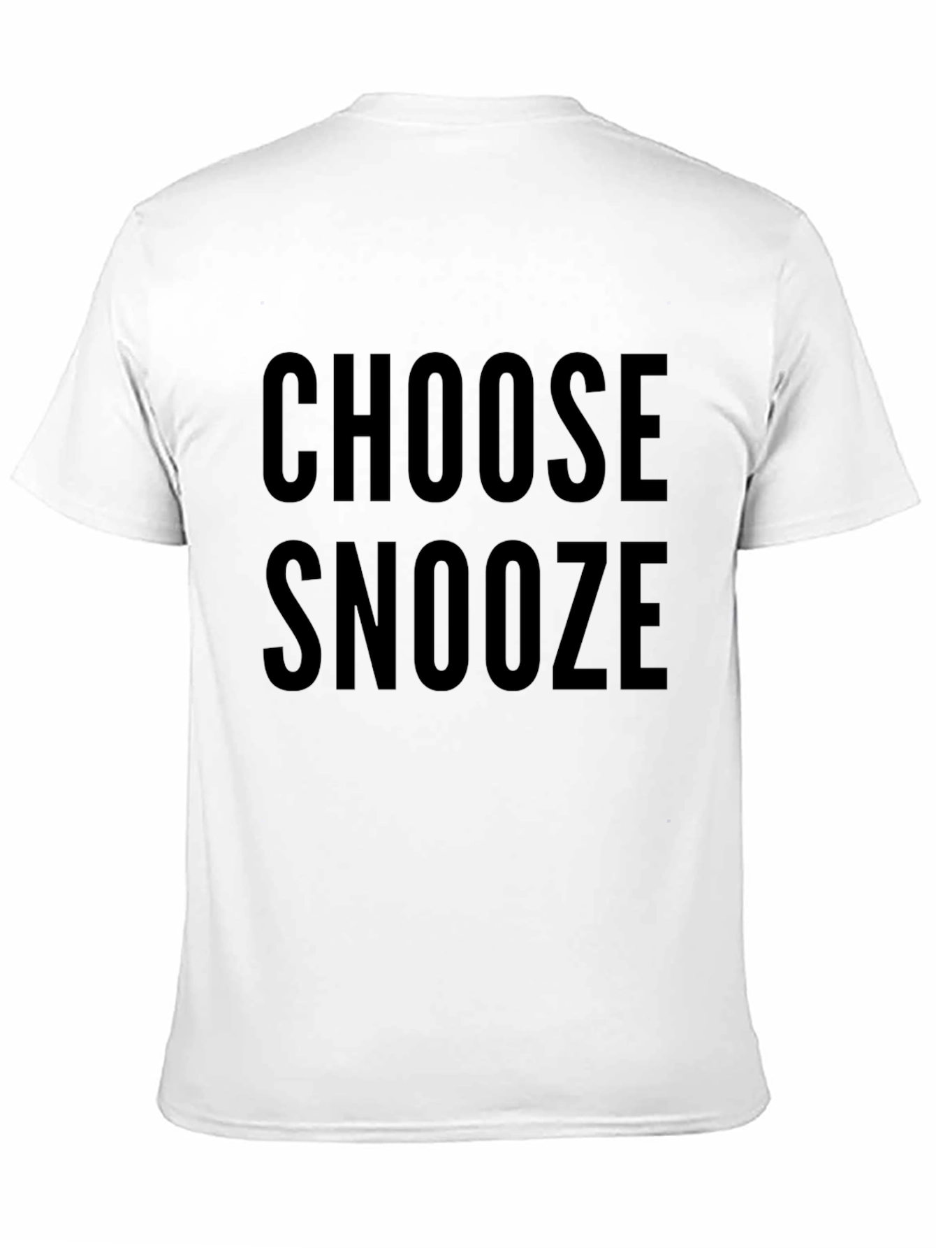 Black Choose Snooze Graphic Tee - Relaxed Fit view 11
