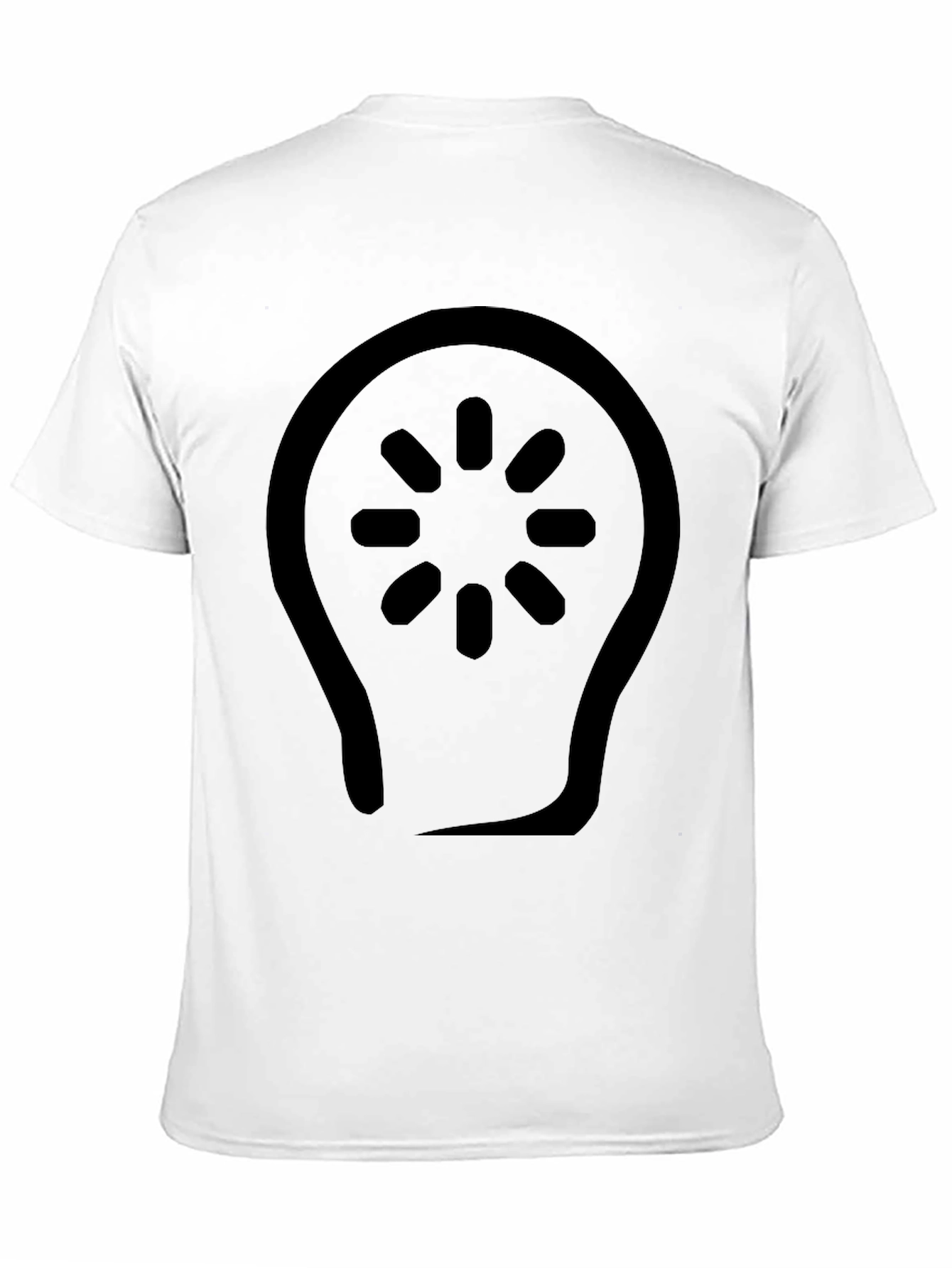 Black Black T-Shirt with Light Bulb Design view 11