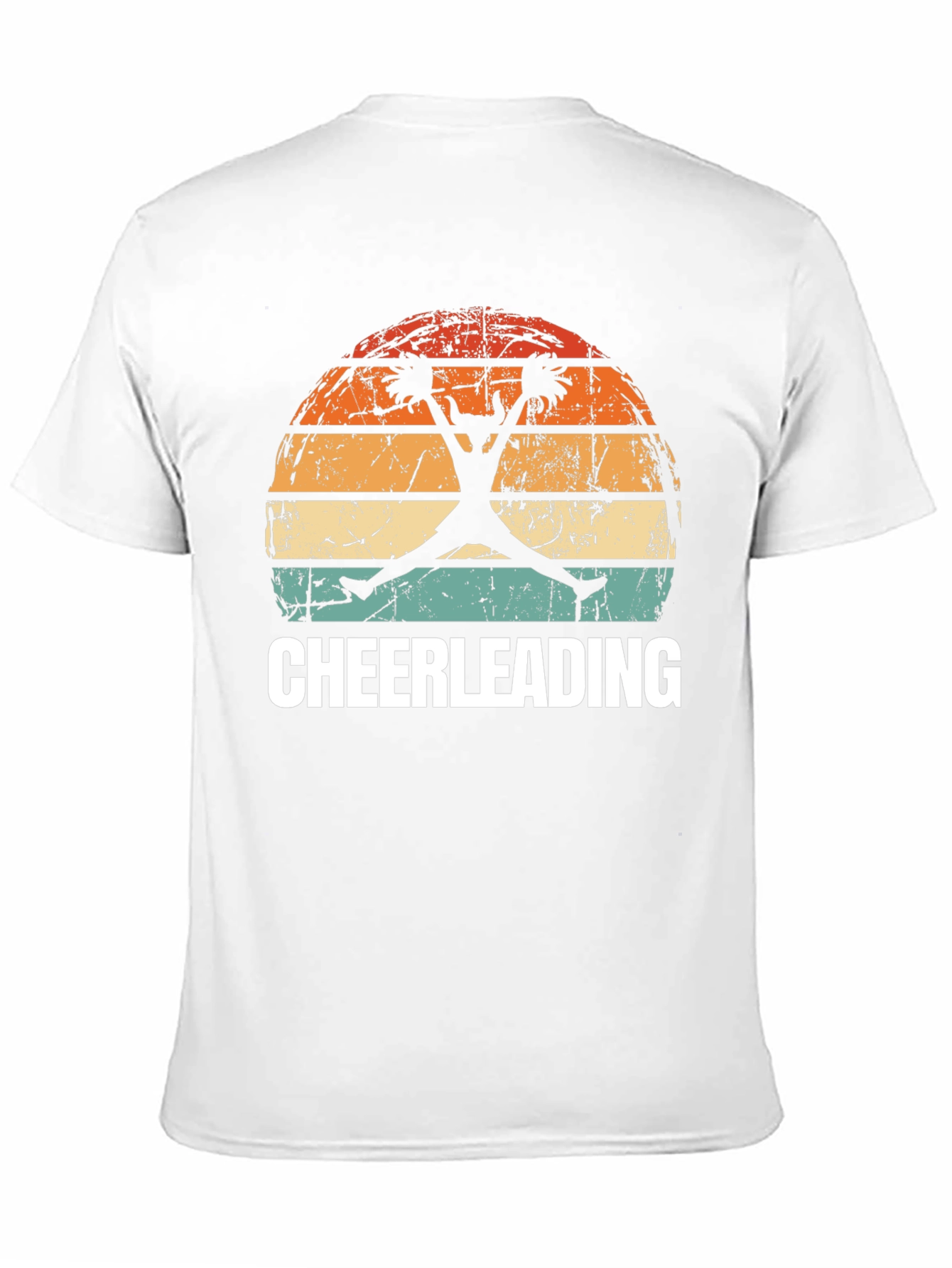 Black Cheerleading Sunset T-Shirt - Vintage Style view 11