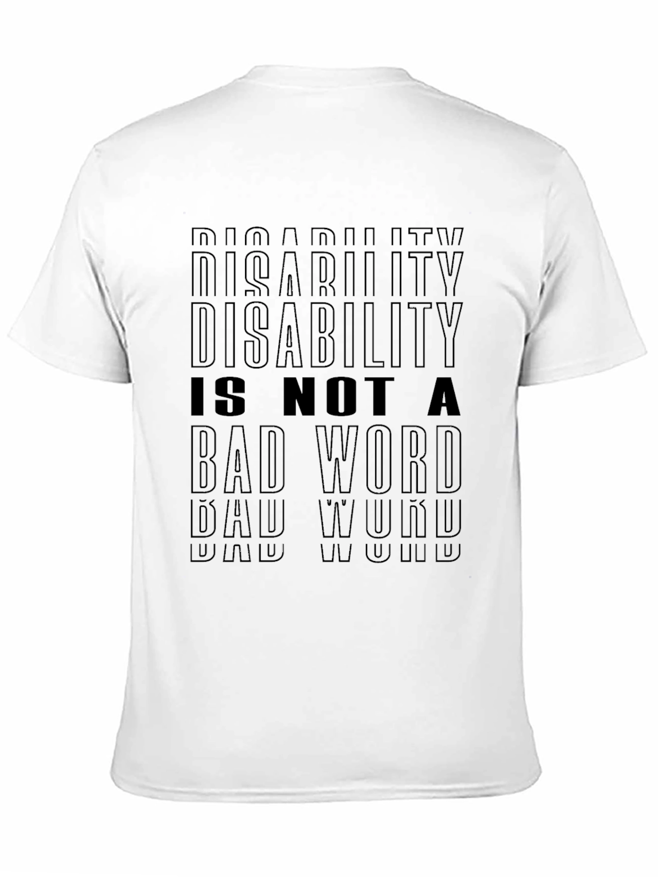 Black Disability is Not a Bad Word T-Shirt view 11