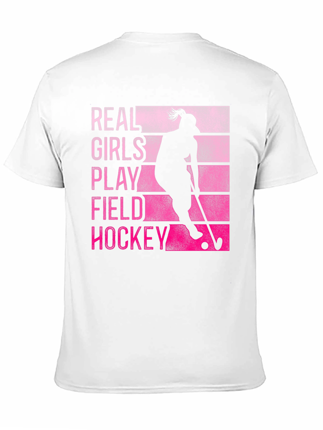 Black Real Girls Play Field Hockey T-Shirt view 11