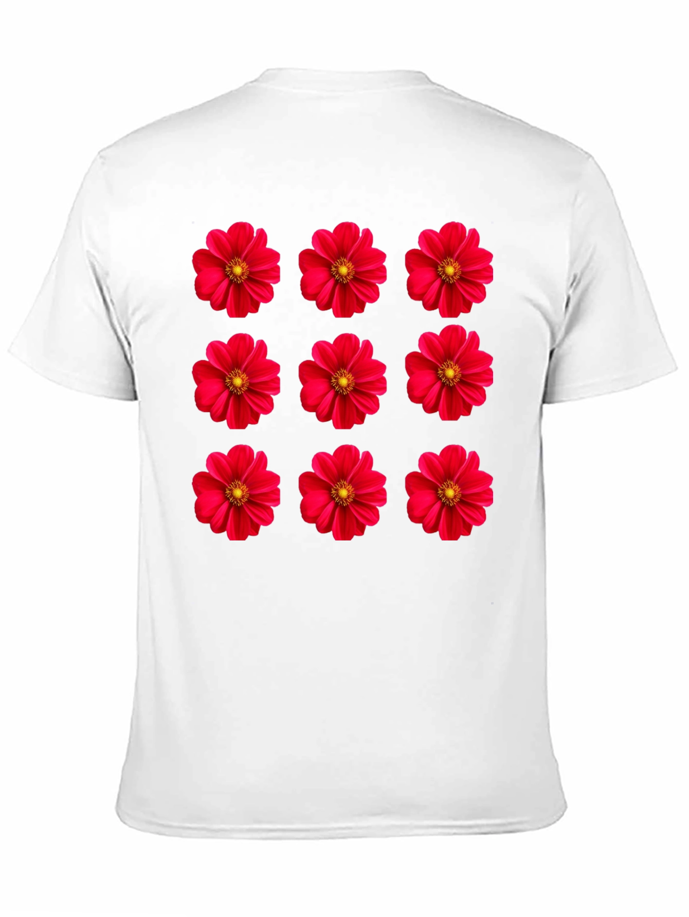 Black Floral Print Crew Neck T-Shirt view 11