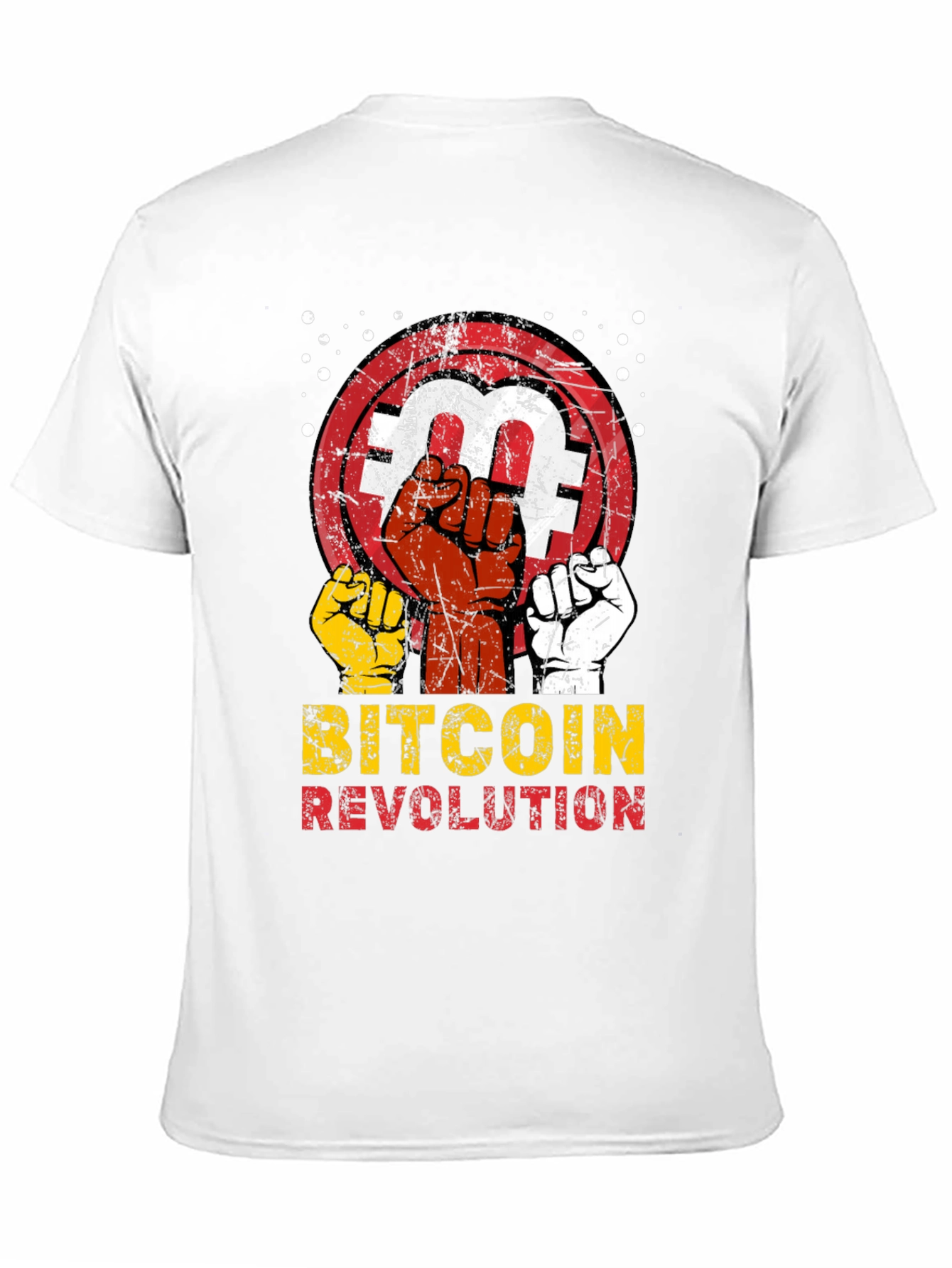 Black Bitcoin Revolution Graphic Tee view 11