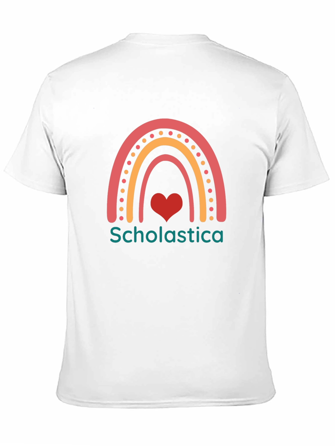 Black Scholastica Rainbow Heart T-Shirt view 11