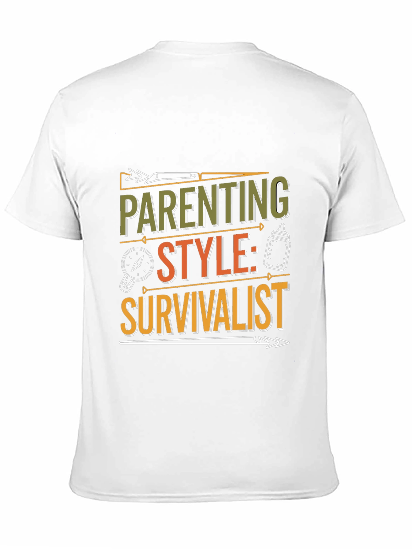 Black Parenting Style: Survivalist T-Shirt - Black Crew Neck Tee view 11