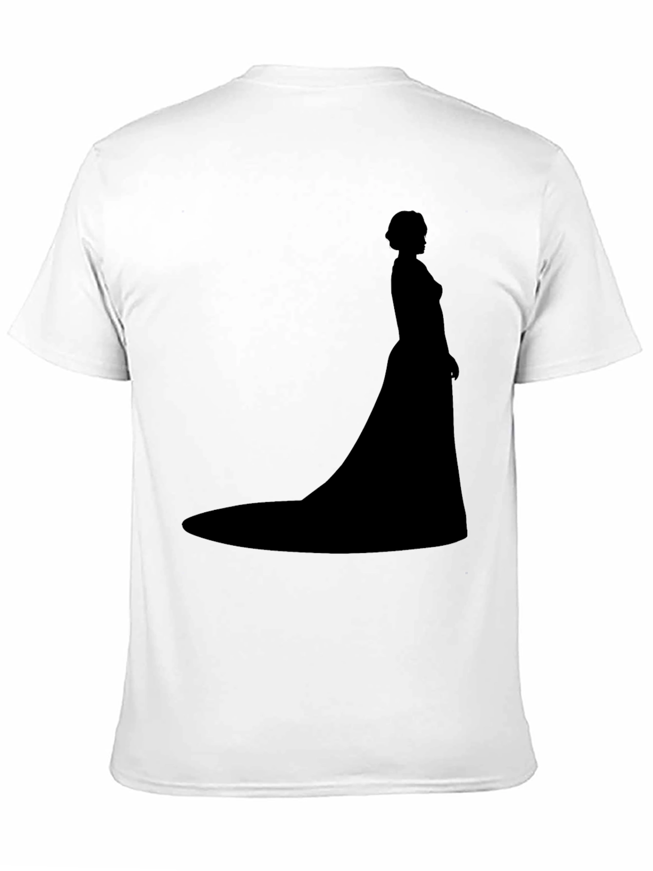 Black Elegant Silhouette T-Shirt - Classic Style view 11
