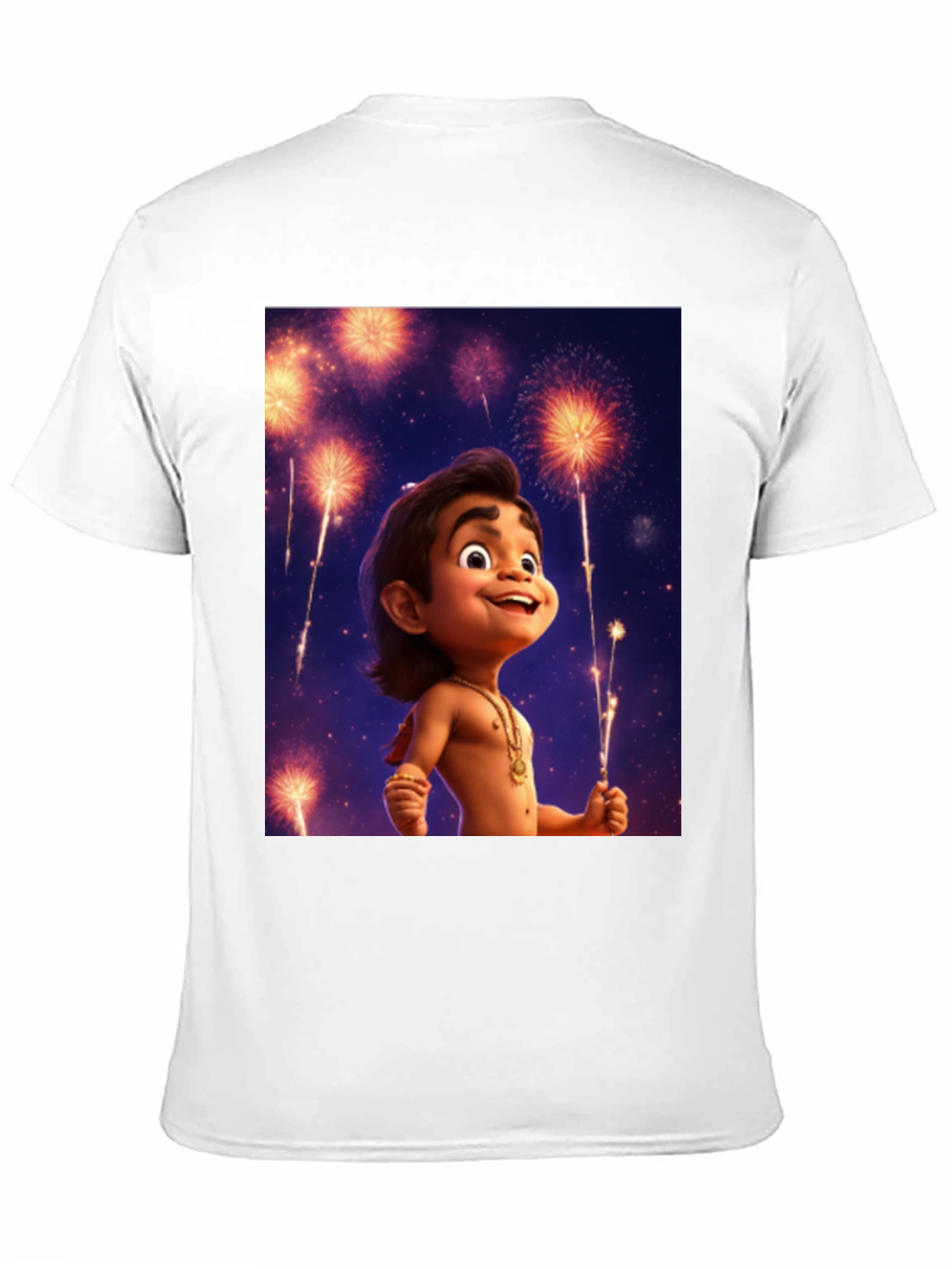 Maui Fireworks Cartoon T-Shirt - 11