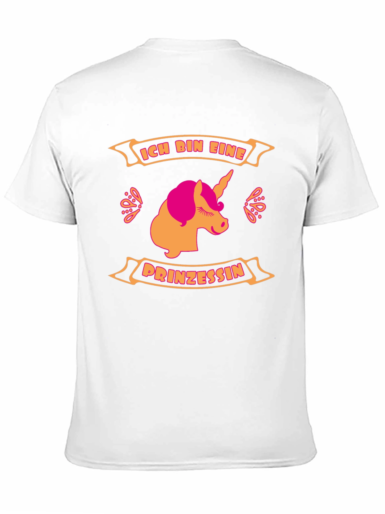 Black Unicorn Prinzessin Graphic Tee - Black Cotton T-Shirt view 11