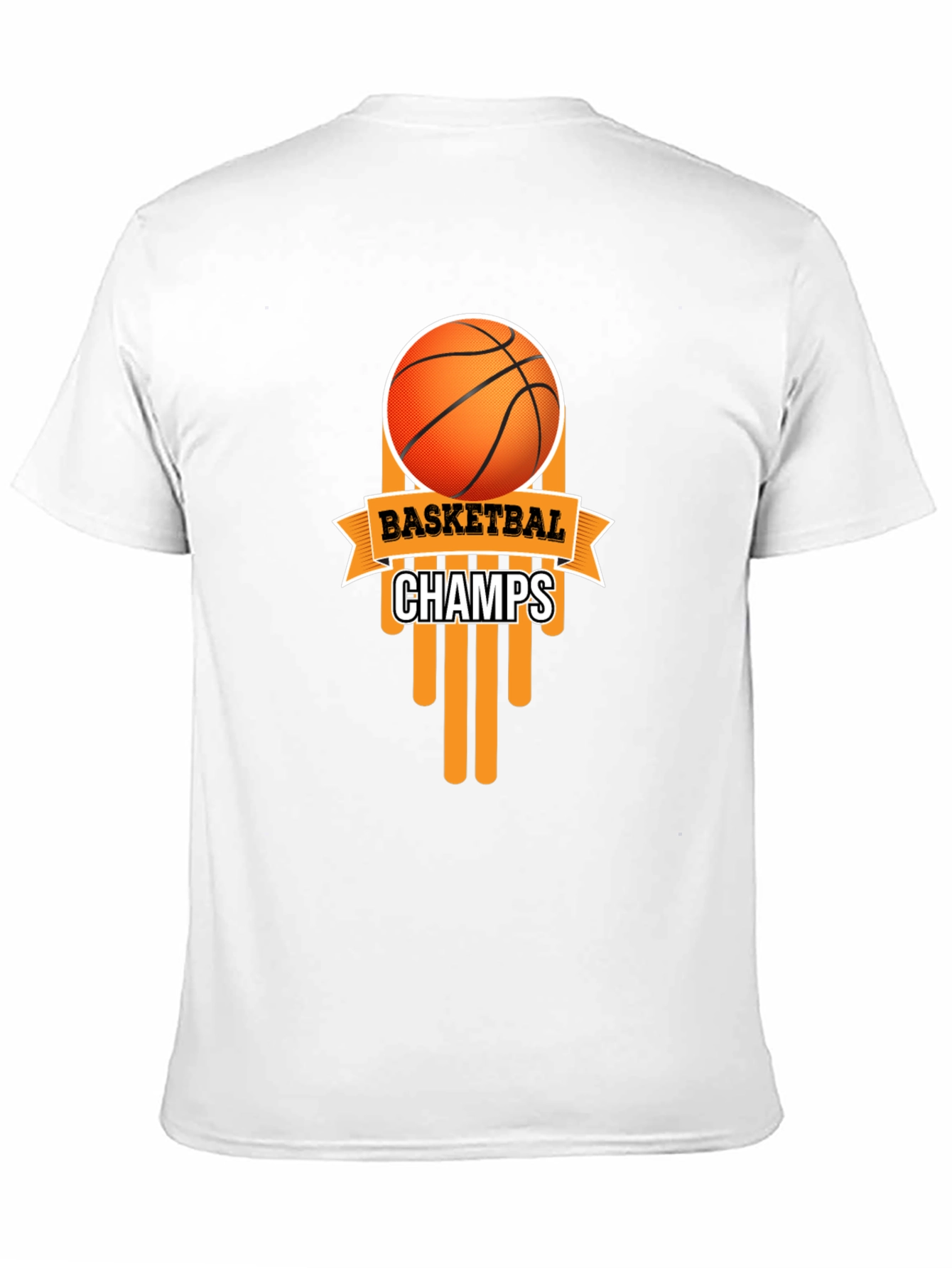 Black Basketball Champs Black Graphic T-Shirt view 11