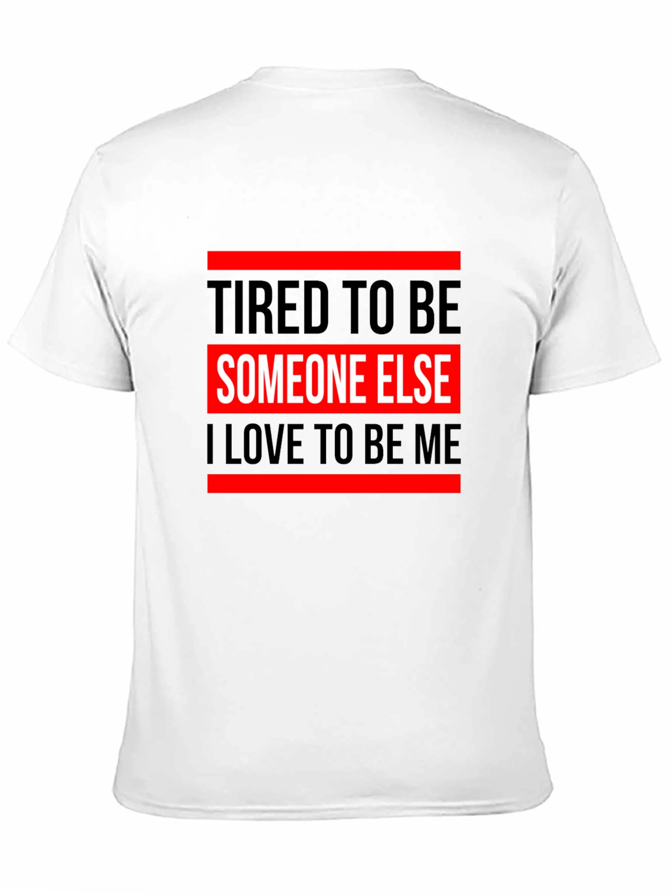 Black Tired To Be Someone Else T-Shirt view 11