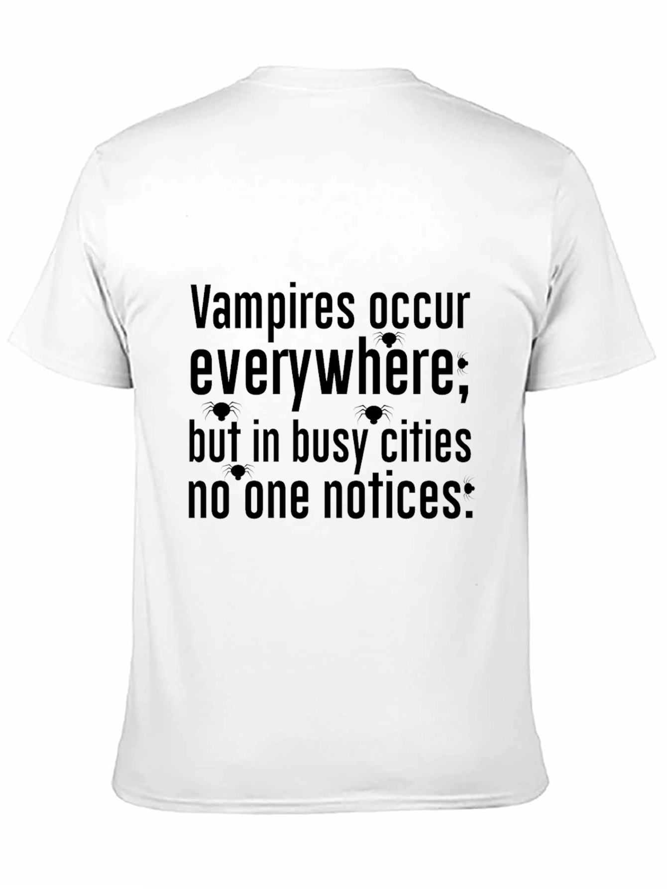 Black Vampire Humor Graphic Tee view 11