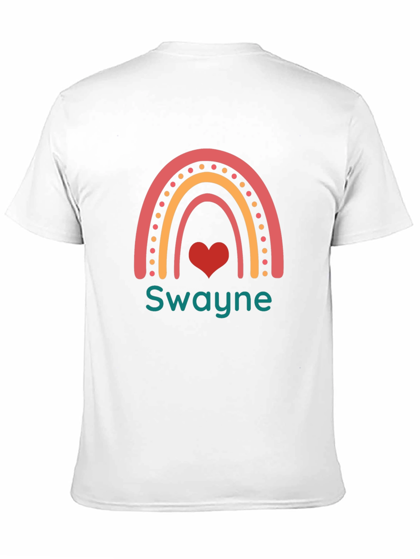 Rainbow Heart "Swayne" Custom T-Shirt - 11