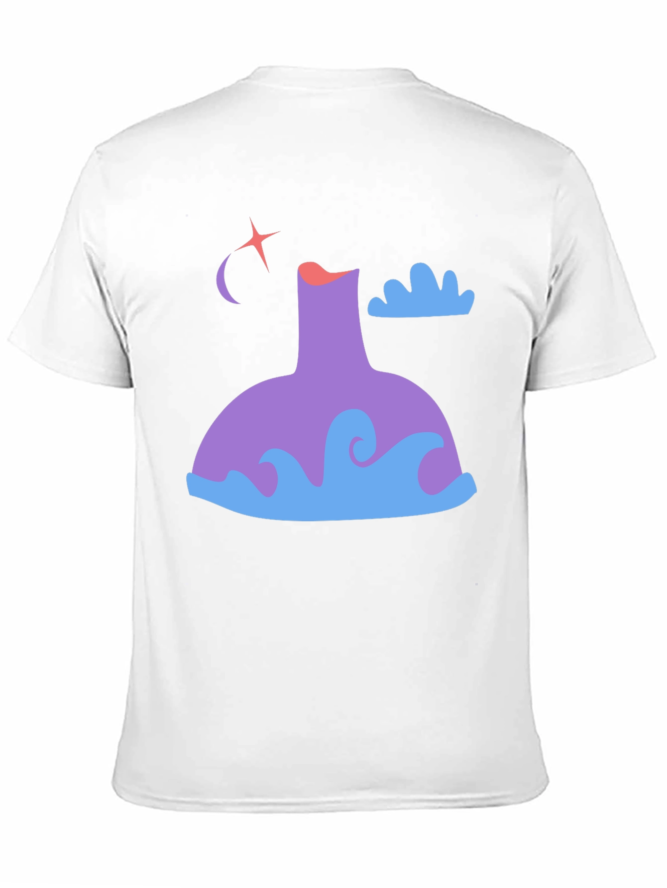 Black Whimsical Graphic Tee - Night Sky Design view 11