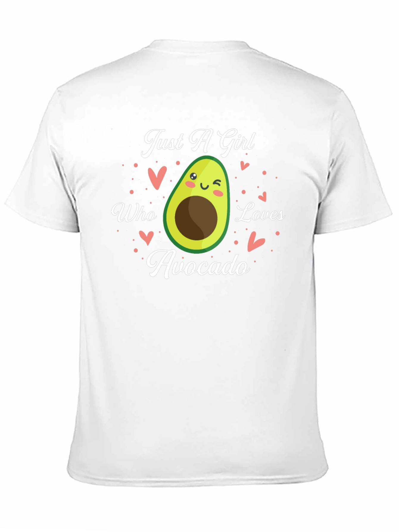 Black Just A Girl Who Loves Avocado Graphic Tee view 11