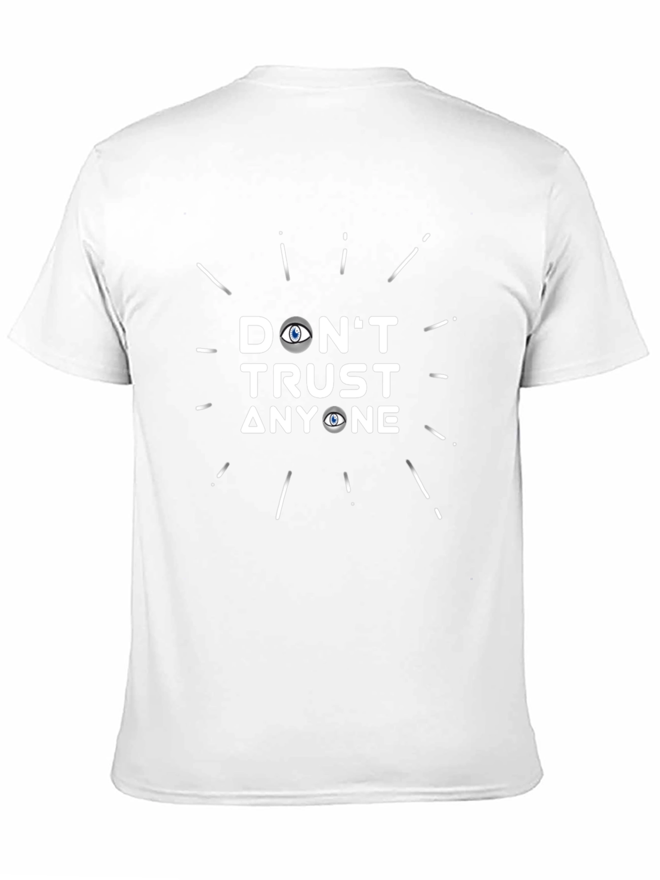 Black Don't Trust Anyone Graphic T-Shirt view 11