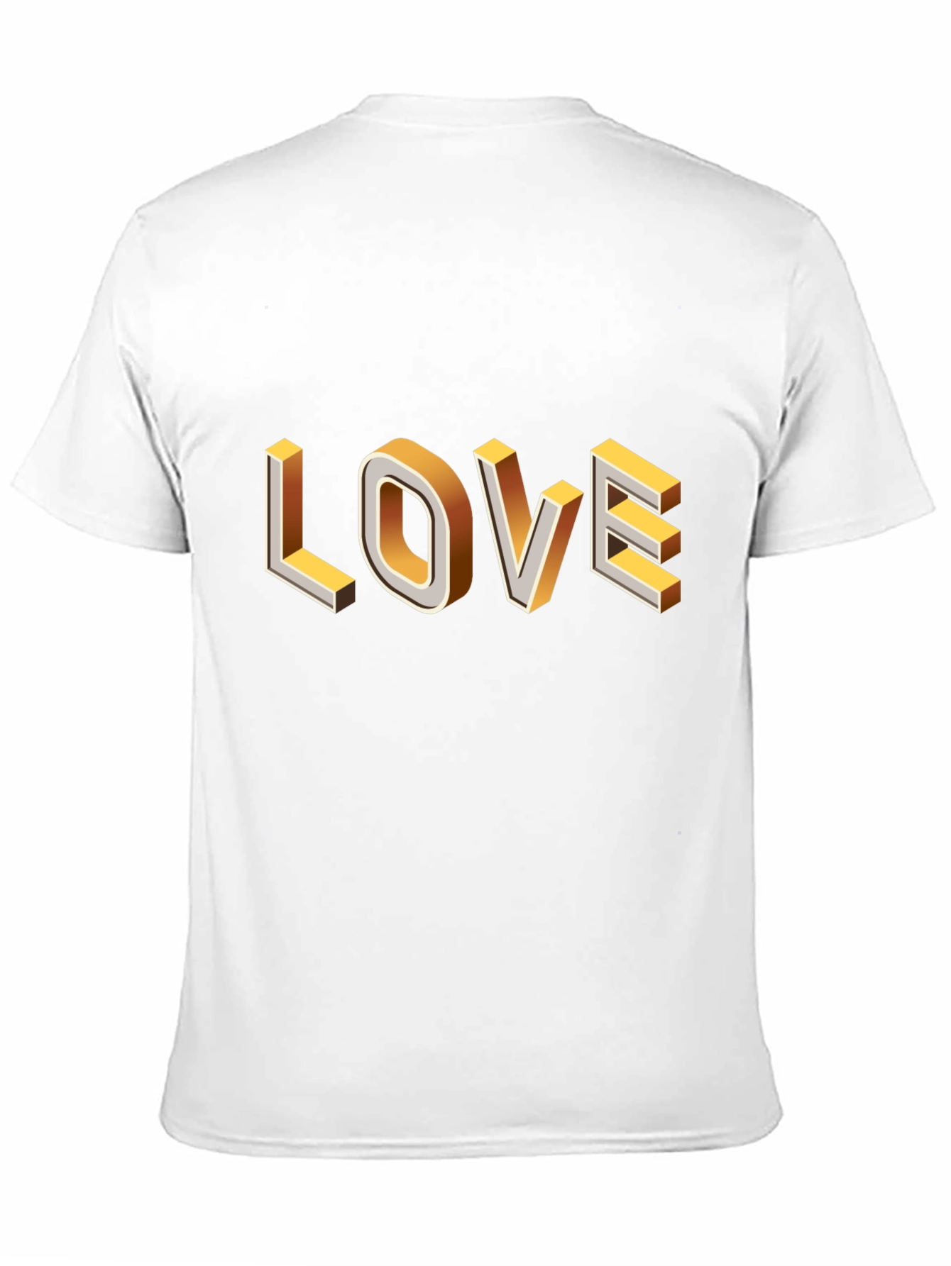 Black Trendy Black T-Shirt with 3D Love Graphic view 11