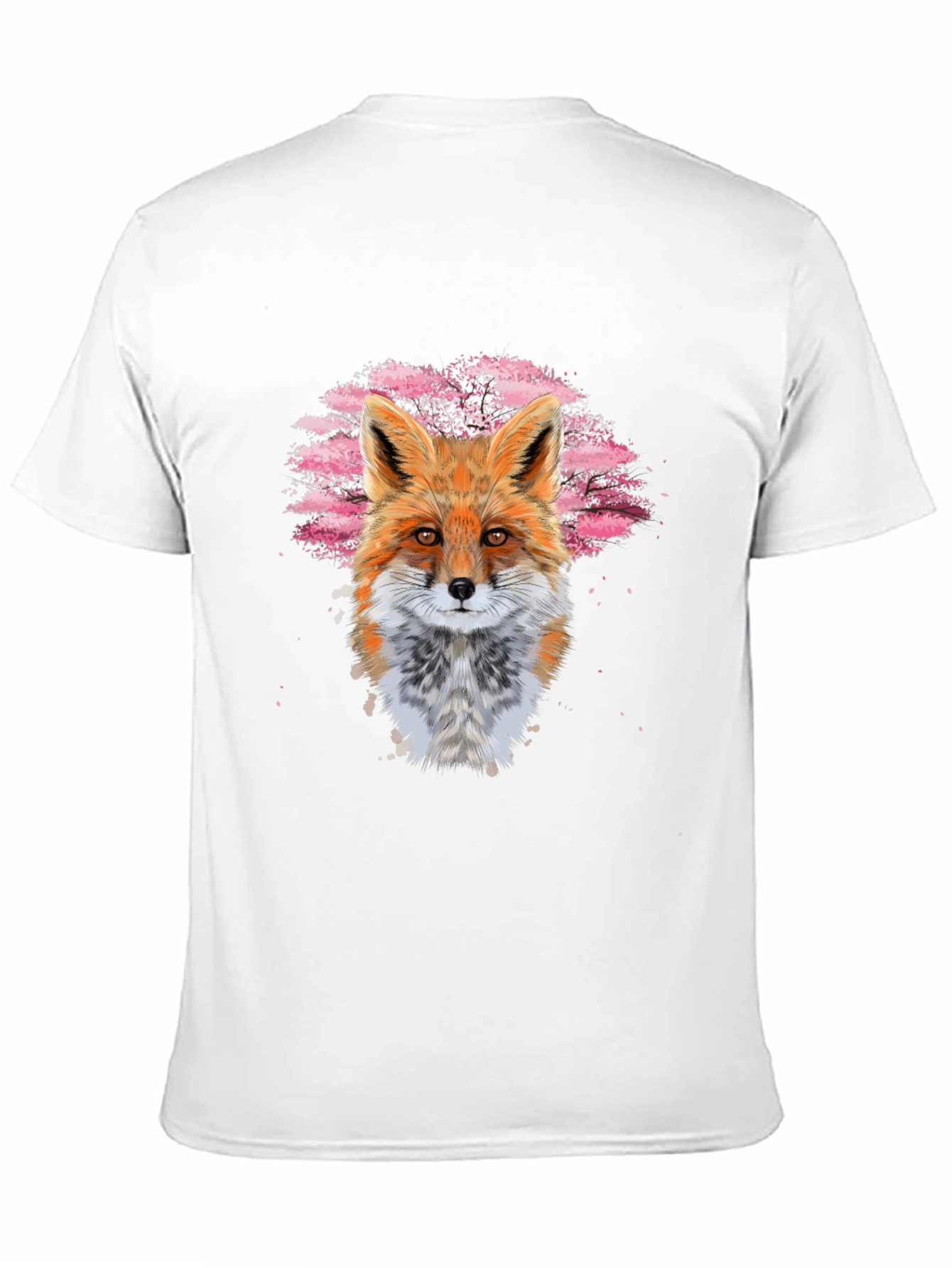 Black Fox Art Black T-Shirt view 11