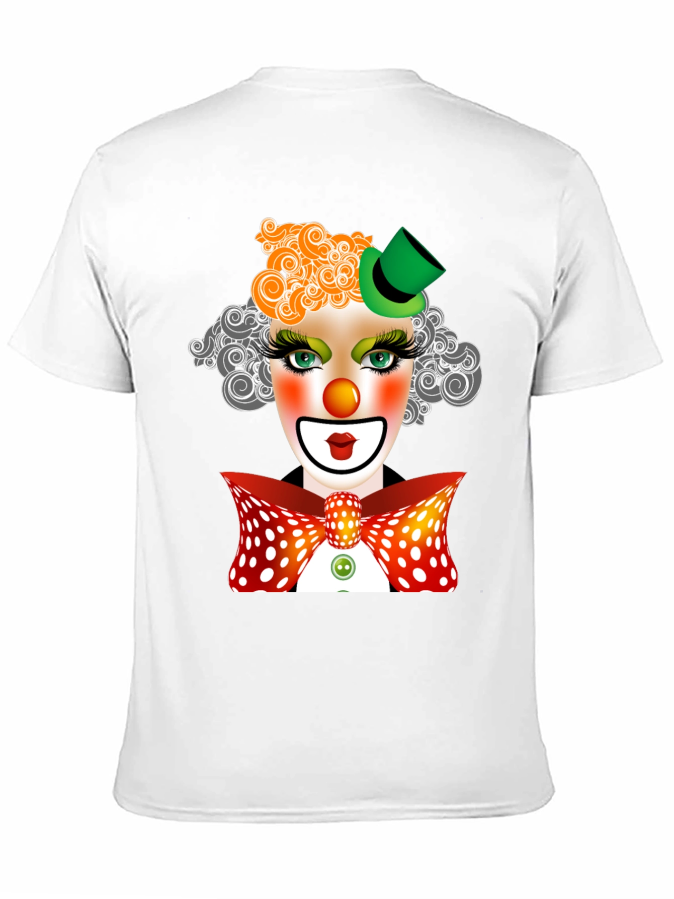 Black Clown Face Graphic T-Shirt view 11